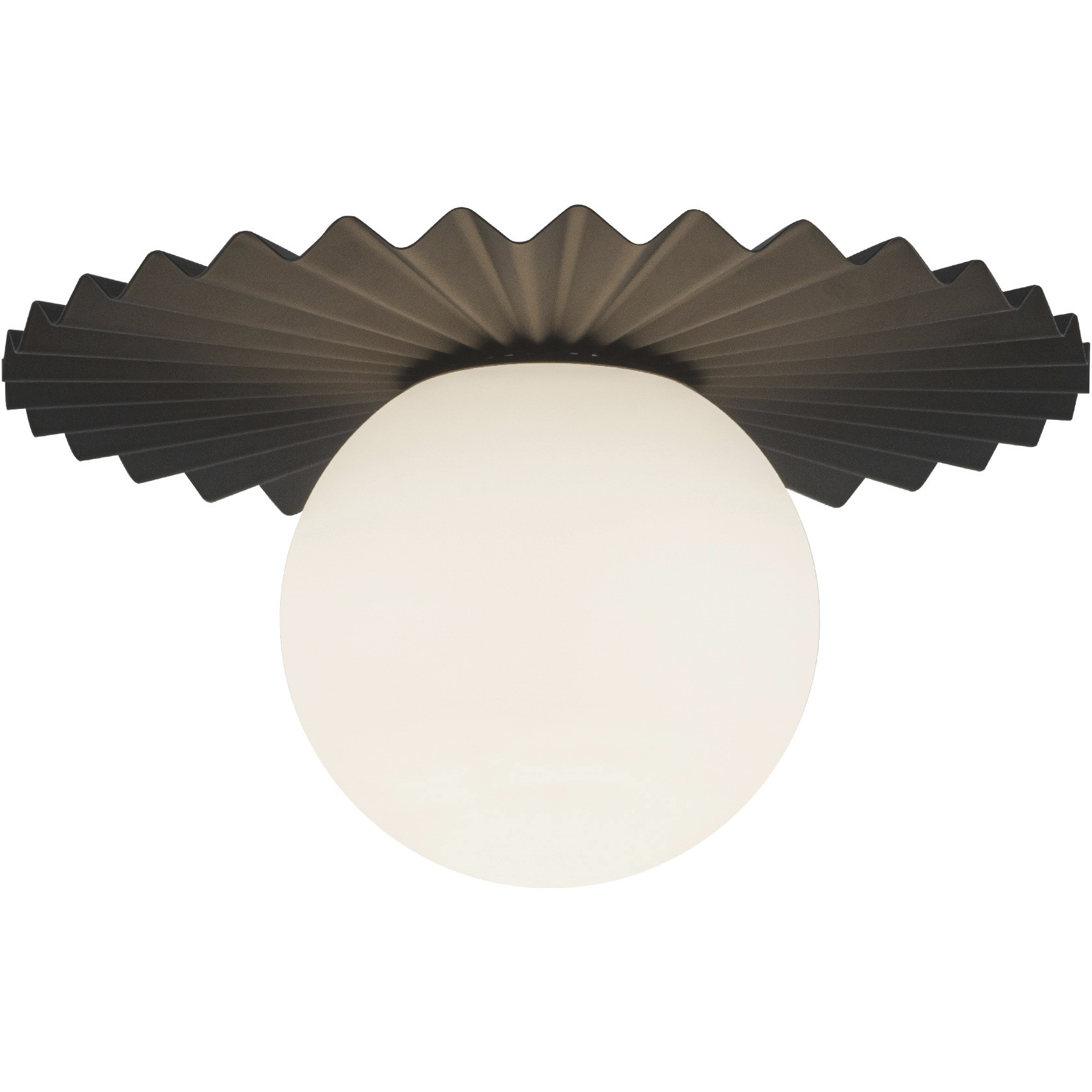 Alora Mood Plume 1 Light 11.88 inch Matte Black Flush Mount Ceiling Light