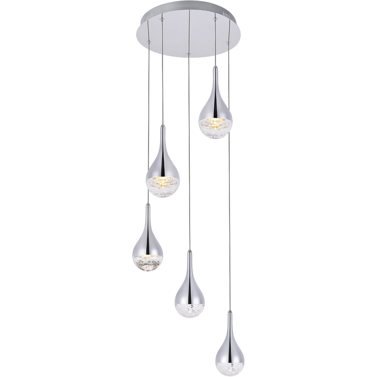 Amherst LED 14.5 inch Chrome Chandelier Ceiling Light