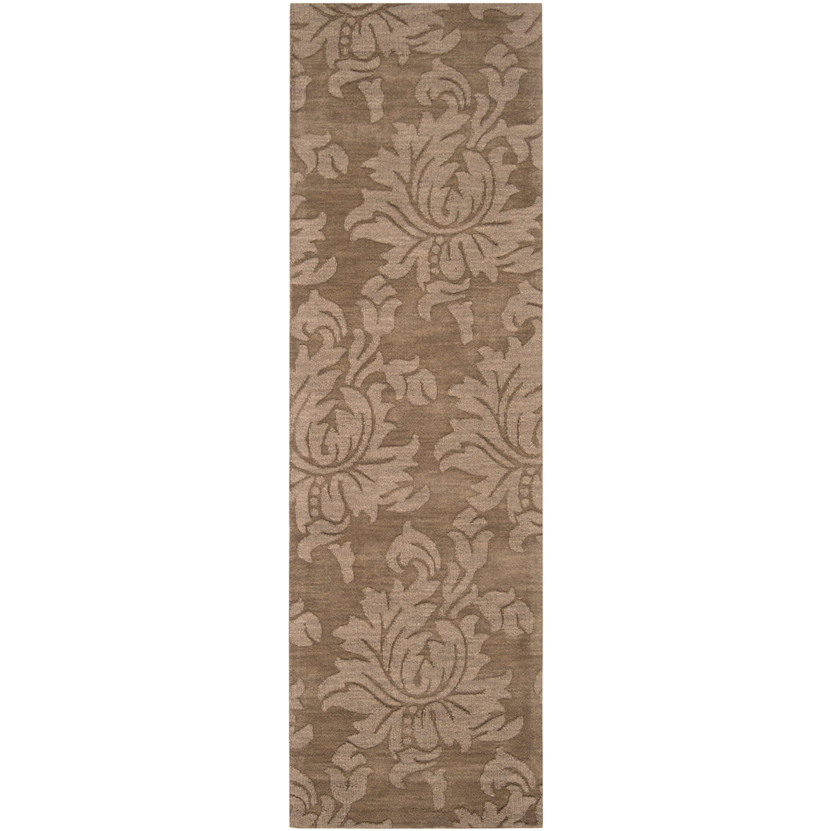 Mystique 96 X 30 inch Brown Runner, Wool