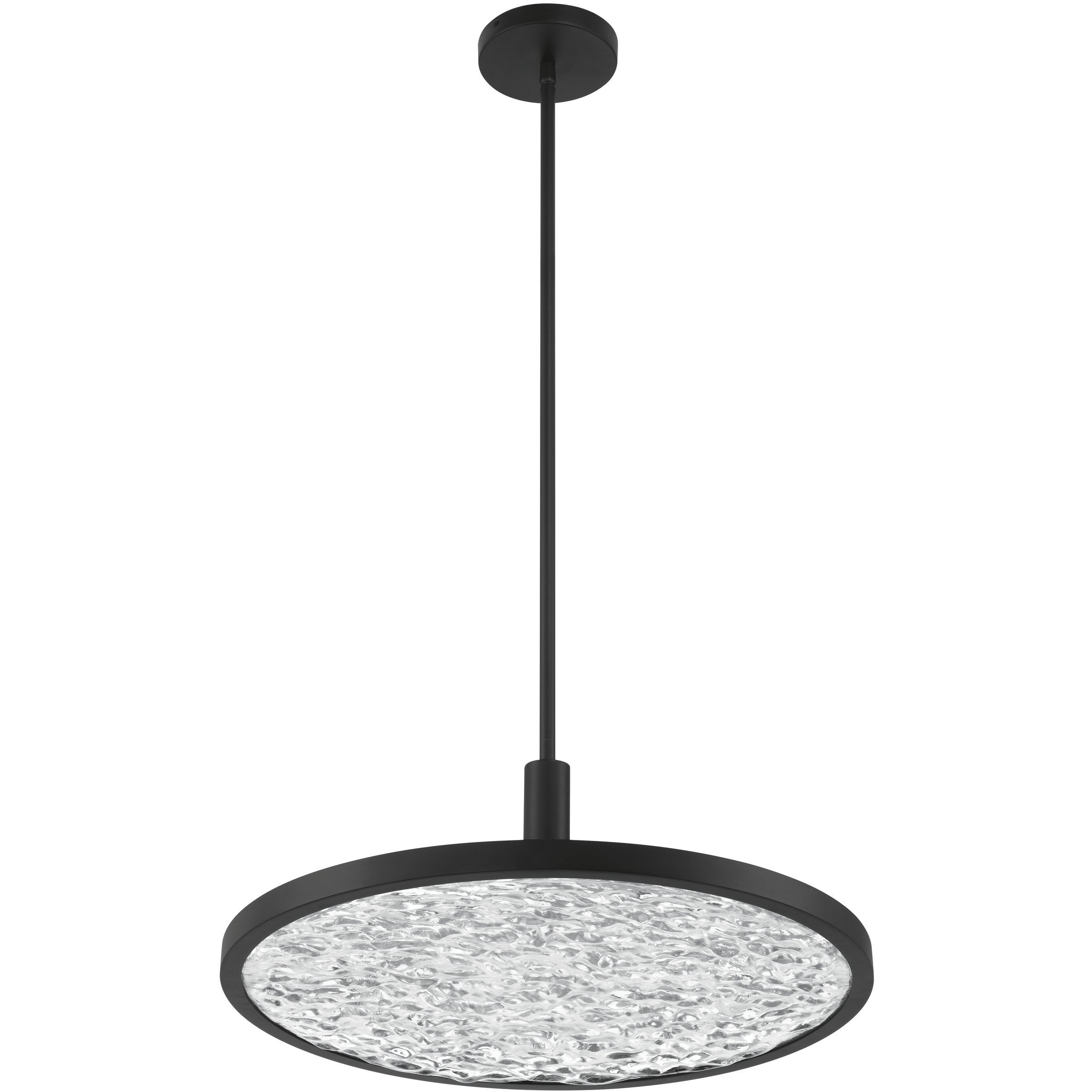 Courtney LED 24 inch Textured Black Convertible Pendant Ceiling Light