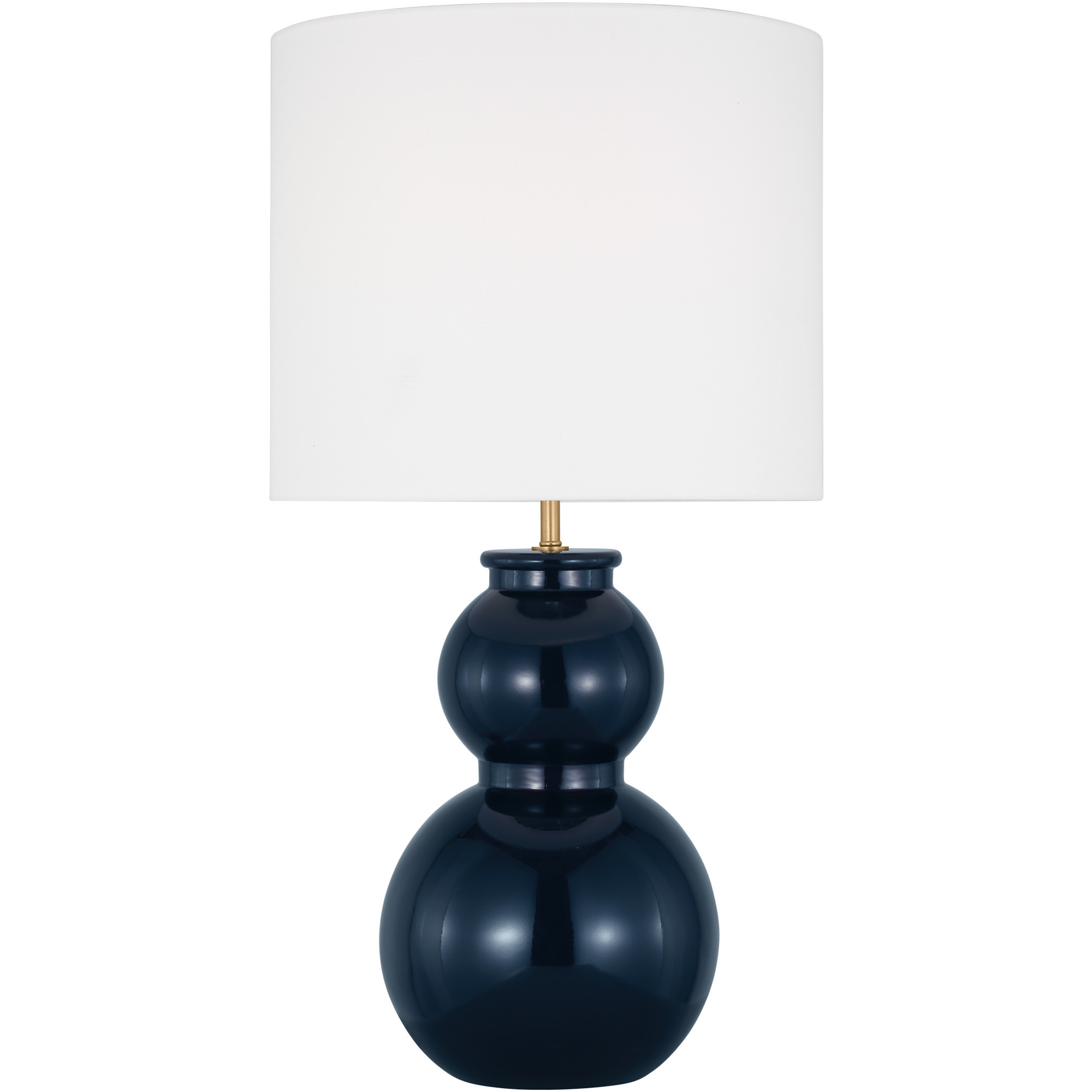 Drew & Jonathan Buckley 27.38 inch 9 watt Gloss Navy Table Lamp Portable Light