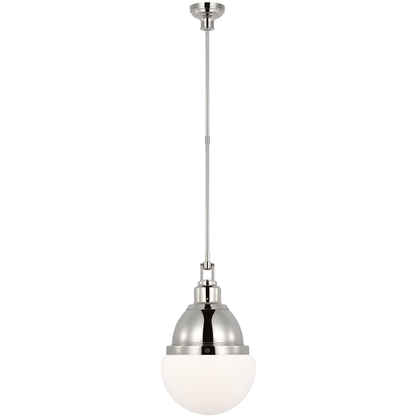 Amber Lewis Bernard LED 13.75 inch Polished Nickel Pendant Ceiling Light