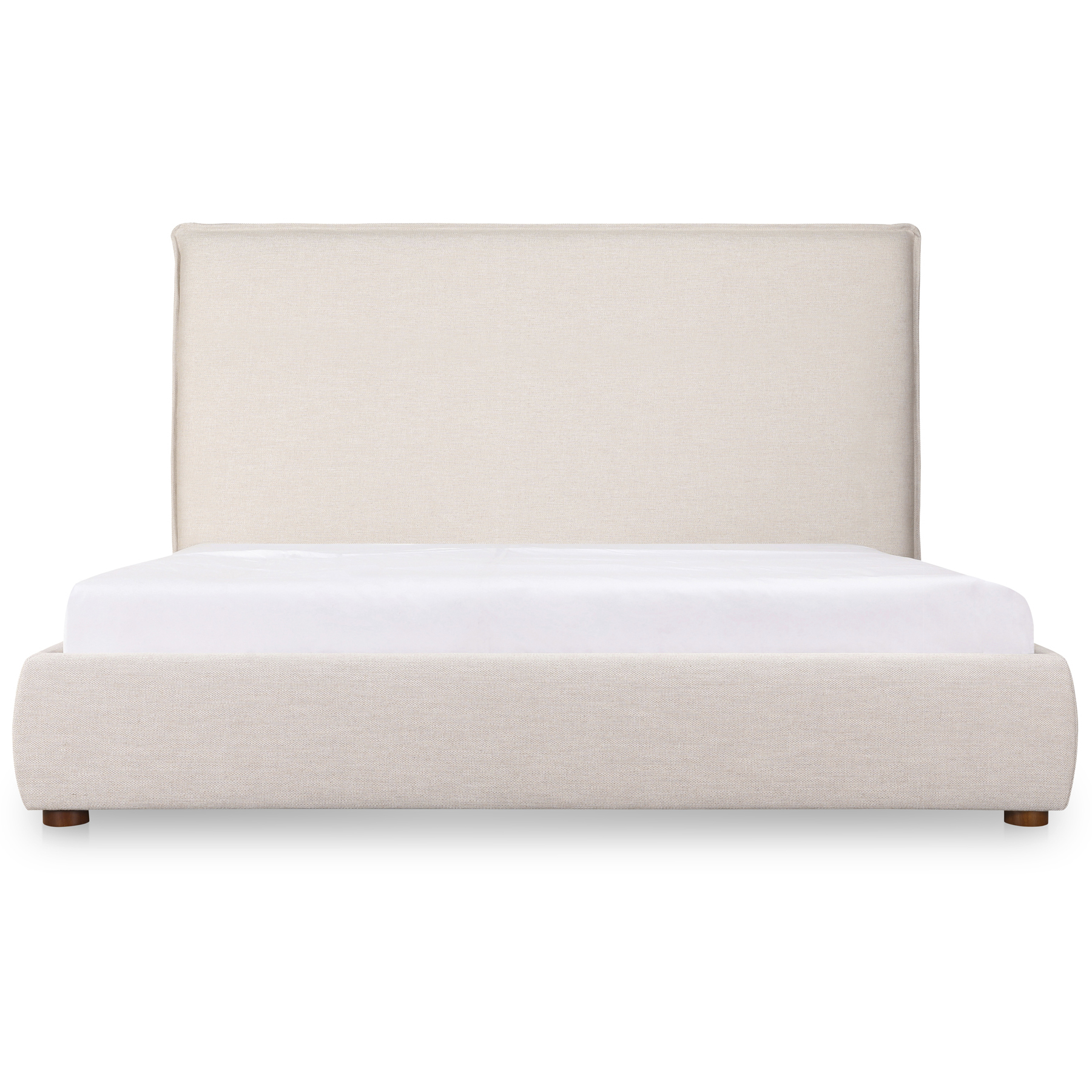 Luzon Wheat Bed in Beige, Queen Tall Headboard