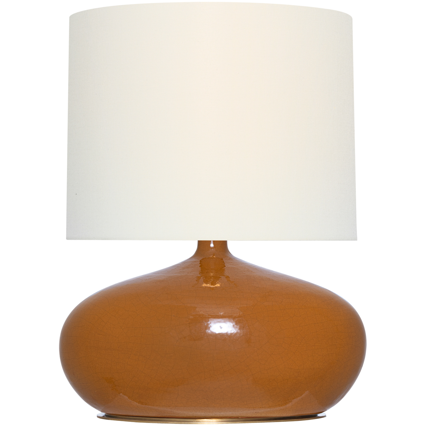 Thomas O'Brien Olinda 24.75 inch 15 watt Crackled Sienna Low Table Lamp Portable Light