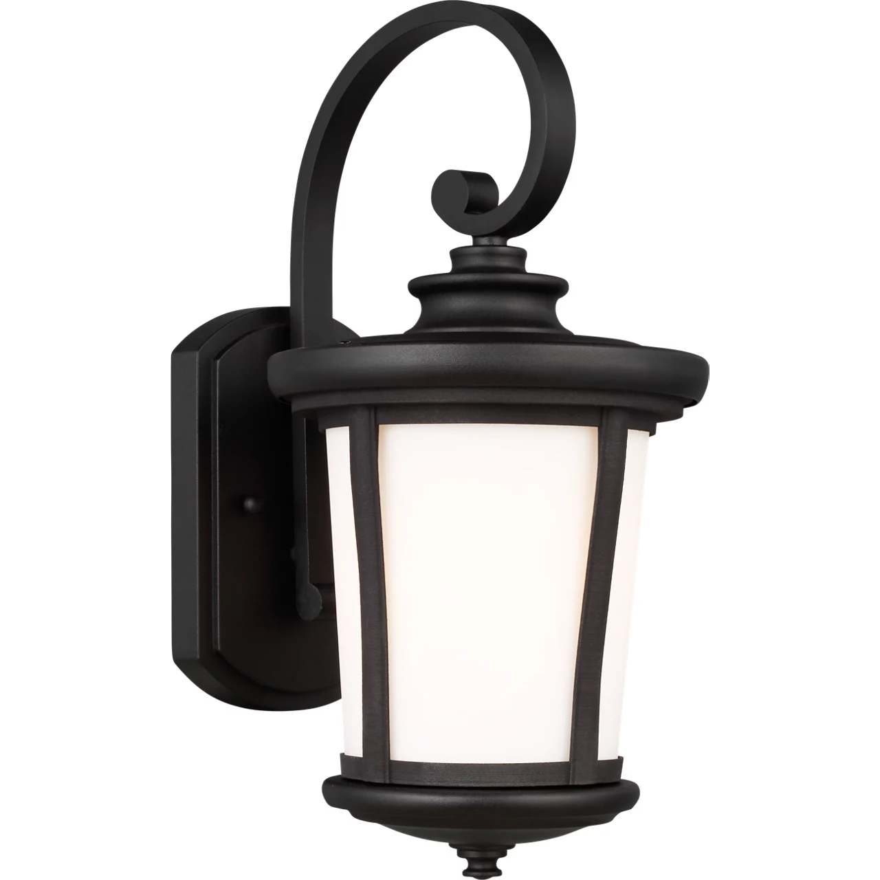 Eddington 1 Light 16.13 inch Black Outdoor Wall Lantern, Medium