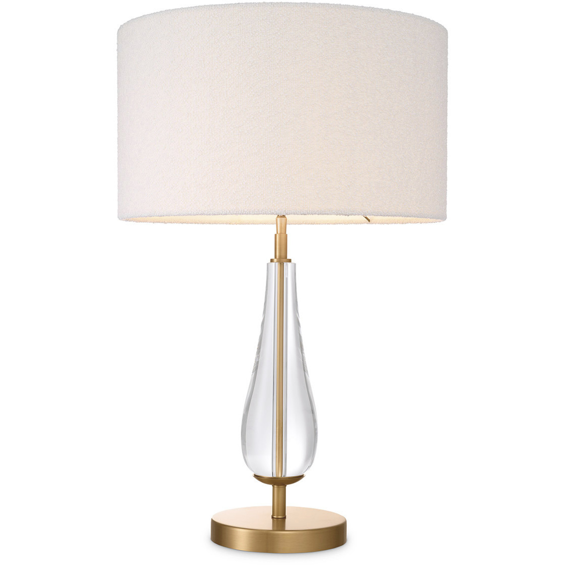 Stilla 27.76 inch 40 watt Antique Brass and Crystal Glass Table Lamp Portable Light