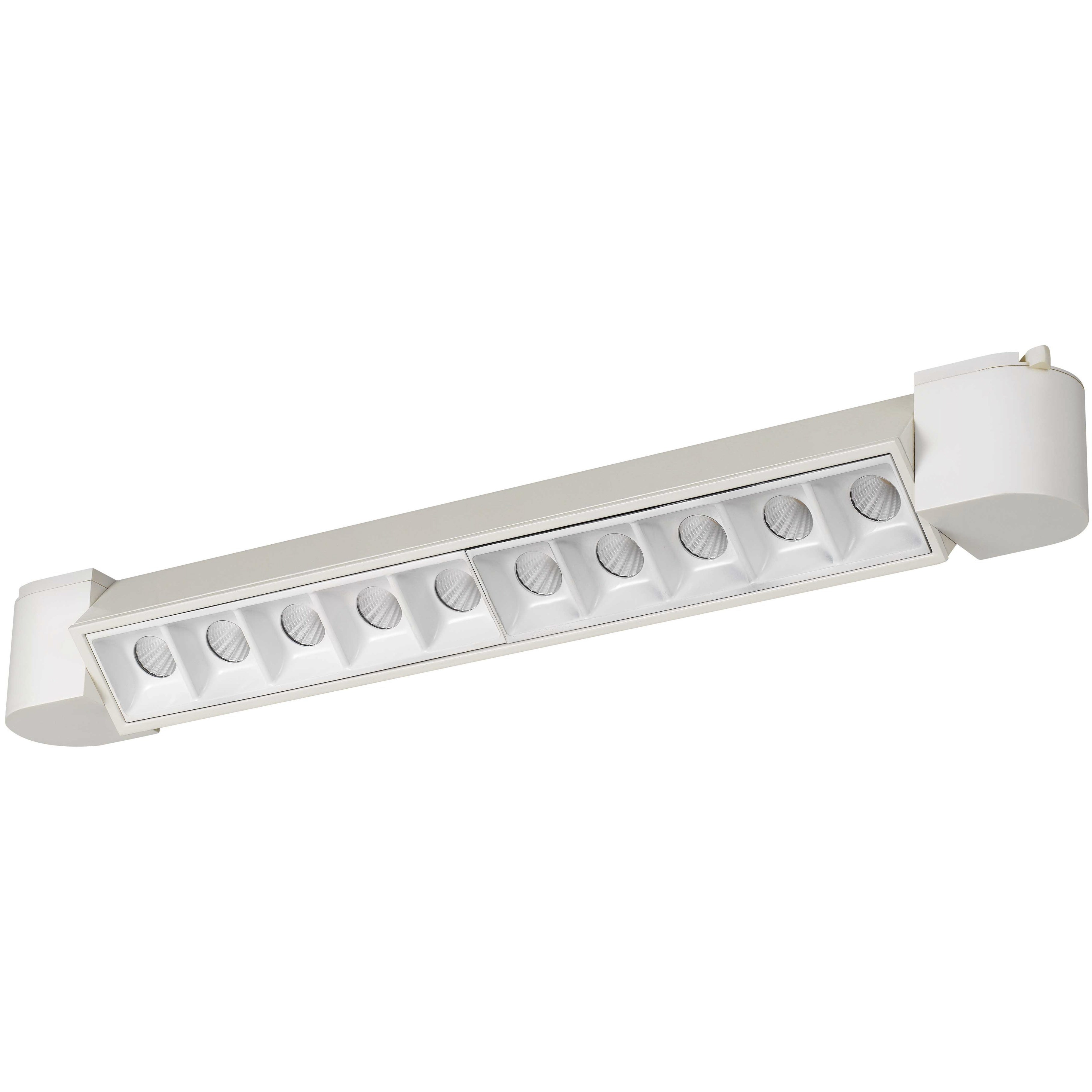 HT Series 1 Light White Wall Wash Track Fixture Ceiling Light, Small