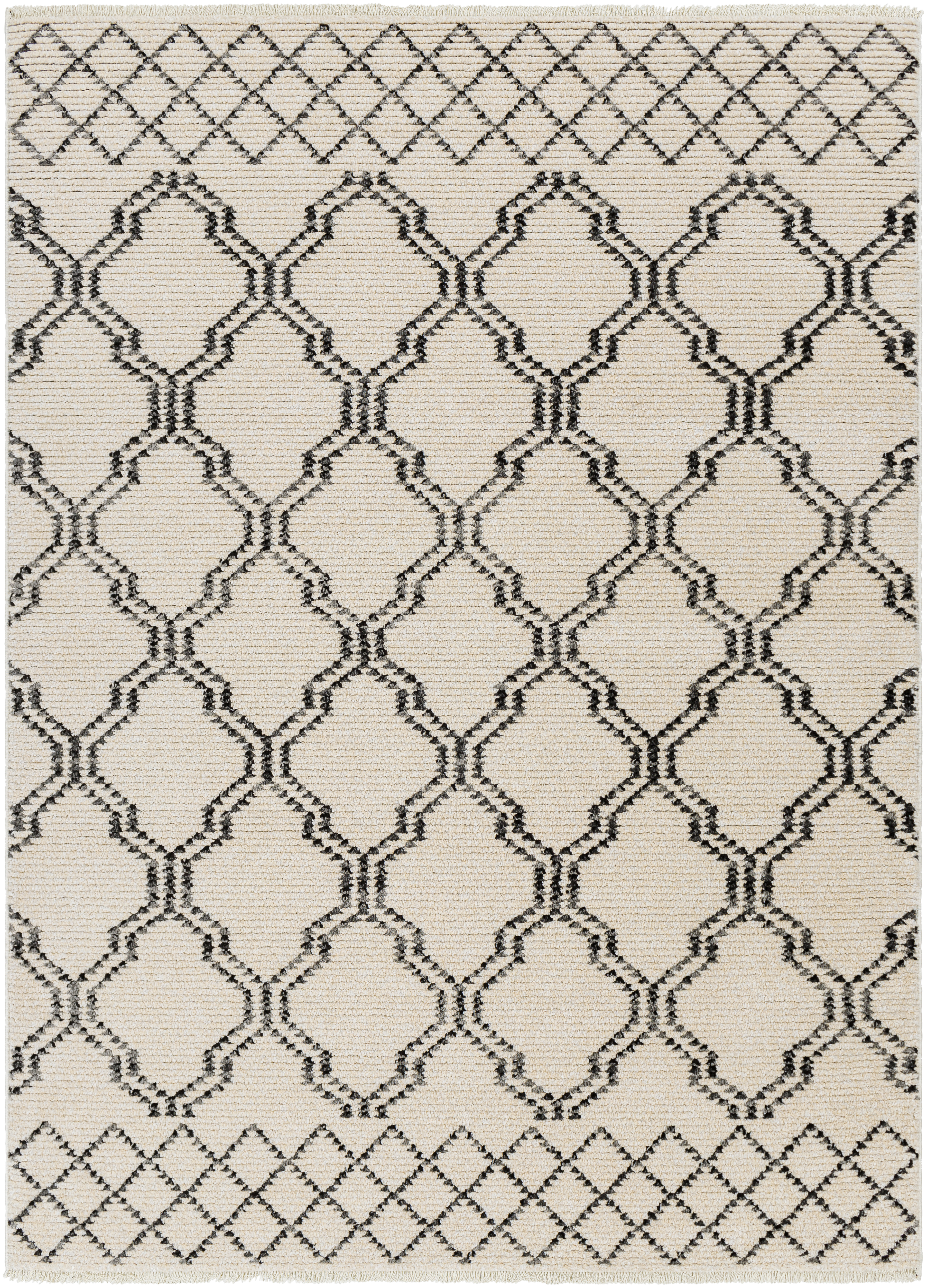 Calico 91 X 63 inch Light Grey Rug, Rectangle