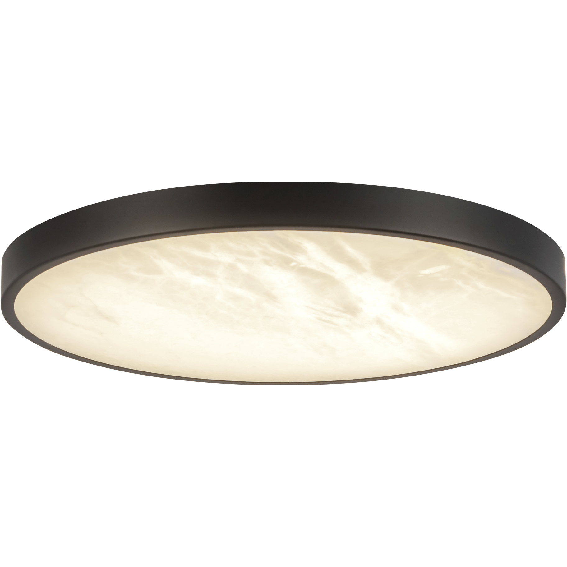 Alora Mood Evelyn 11.88 inch Matte Black and Alabaster Flush Mount Ceiling Light