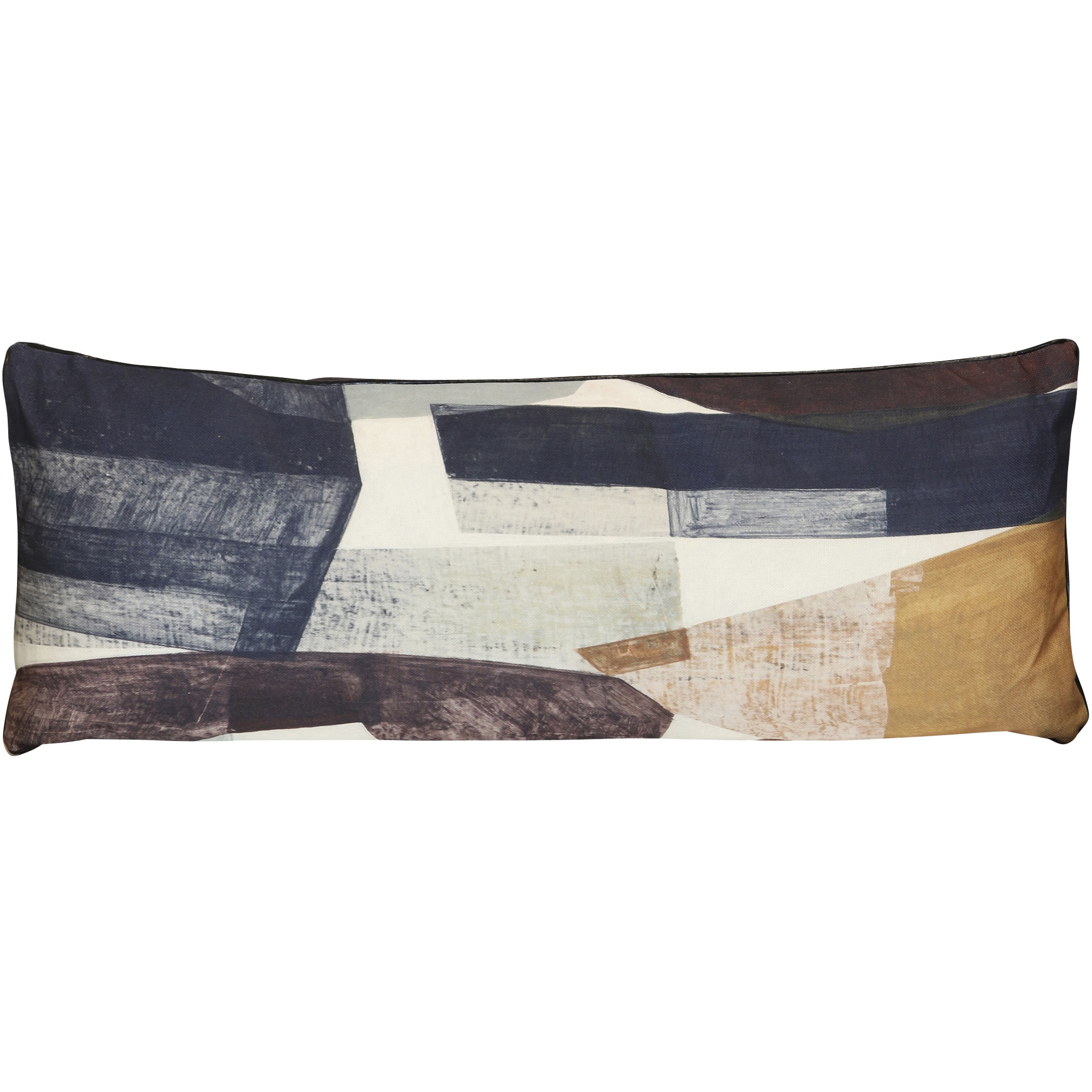 Wyatt Abstract 36 inch Multicolor Pillow in 36" x 14"