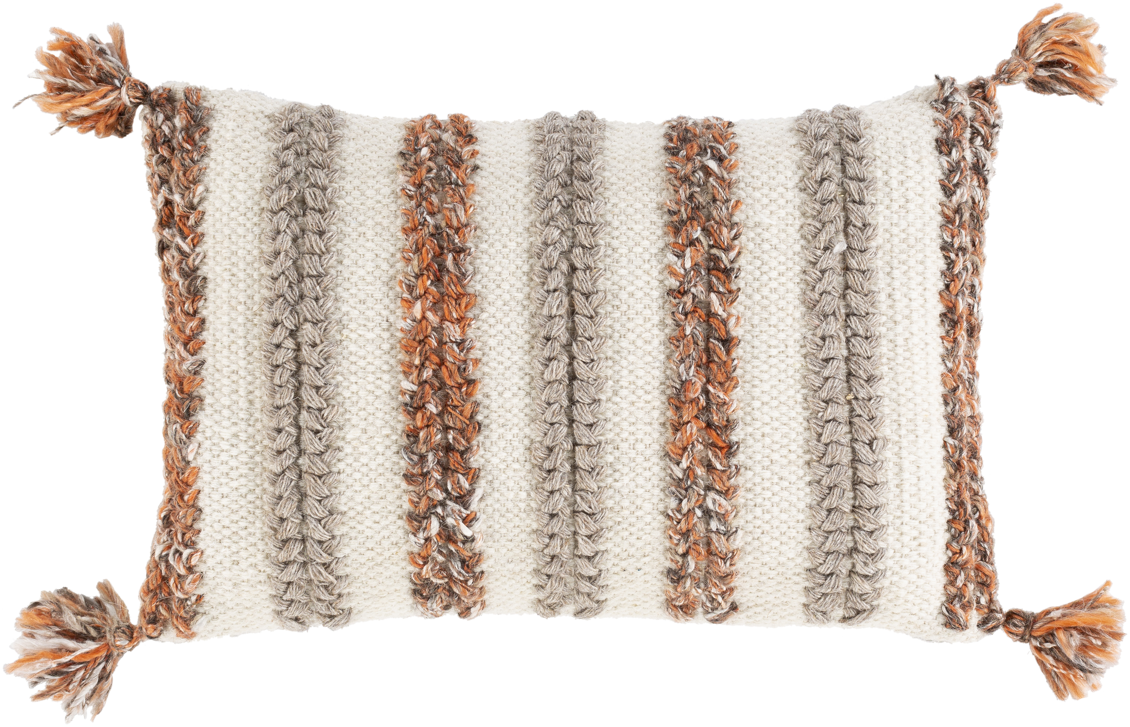 Dacia 20 X 20 inch Beige Pillow Kit, Lumbar