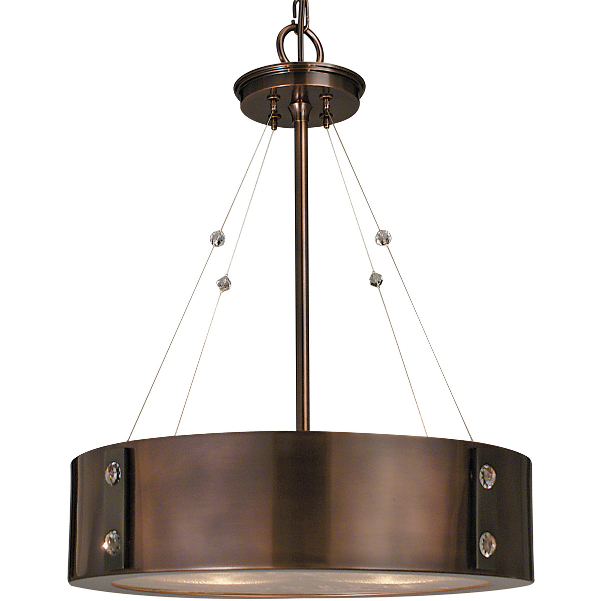 Oracle 4 Light 16 inch Roman Bronze with Ebony Accents Dinette Chandelier Ceiling Light