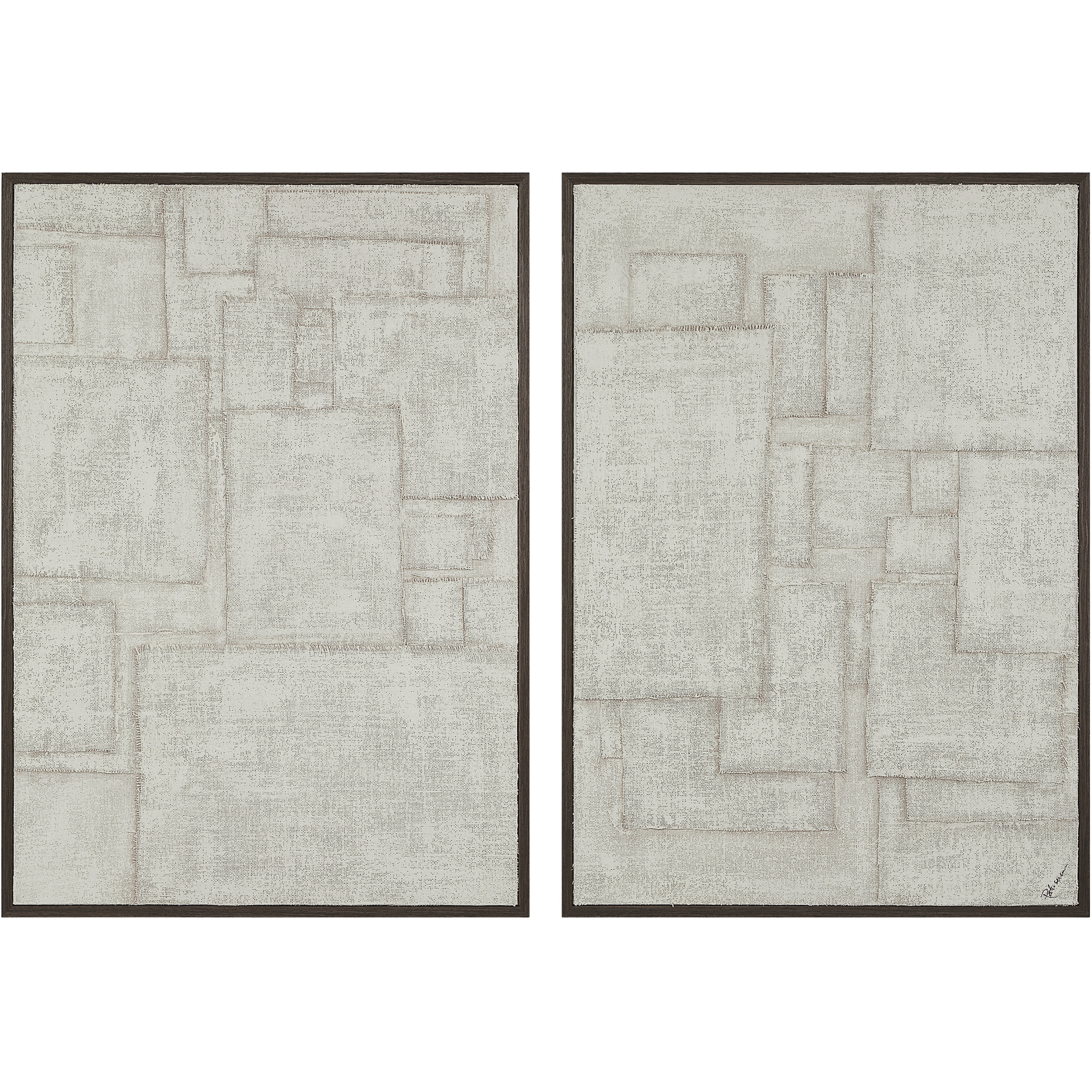 Caramelo Sand Beige Wall Art, Set of 2