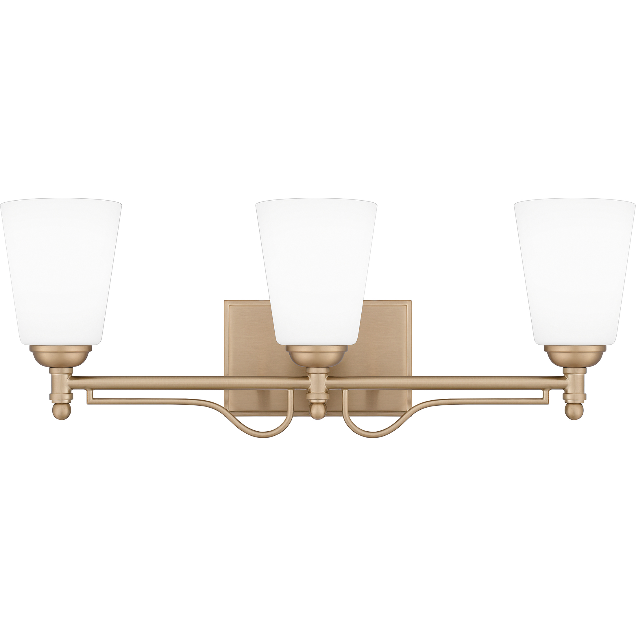 Esther 3 Light 23 inch Bronze Gold Bath Light Wall Light, Large