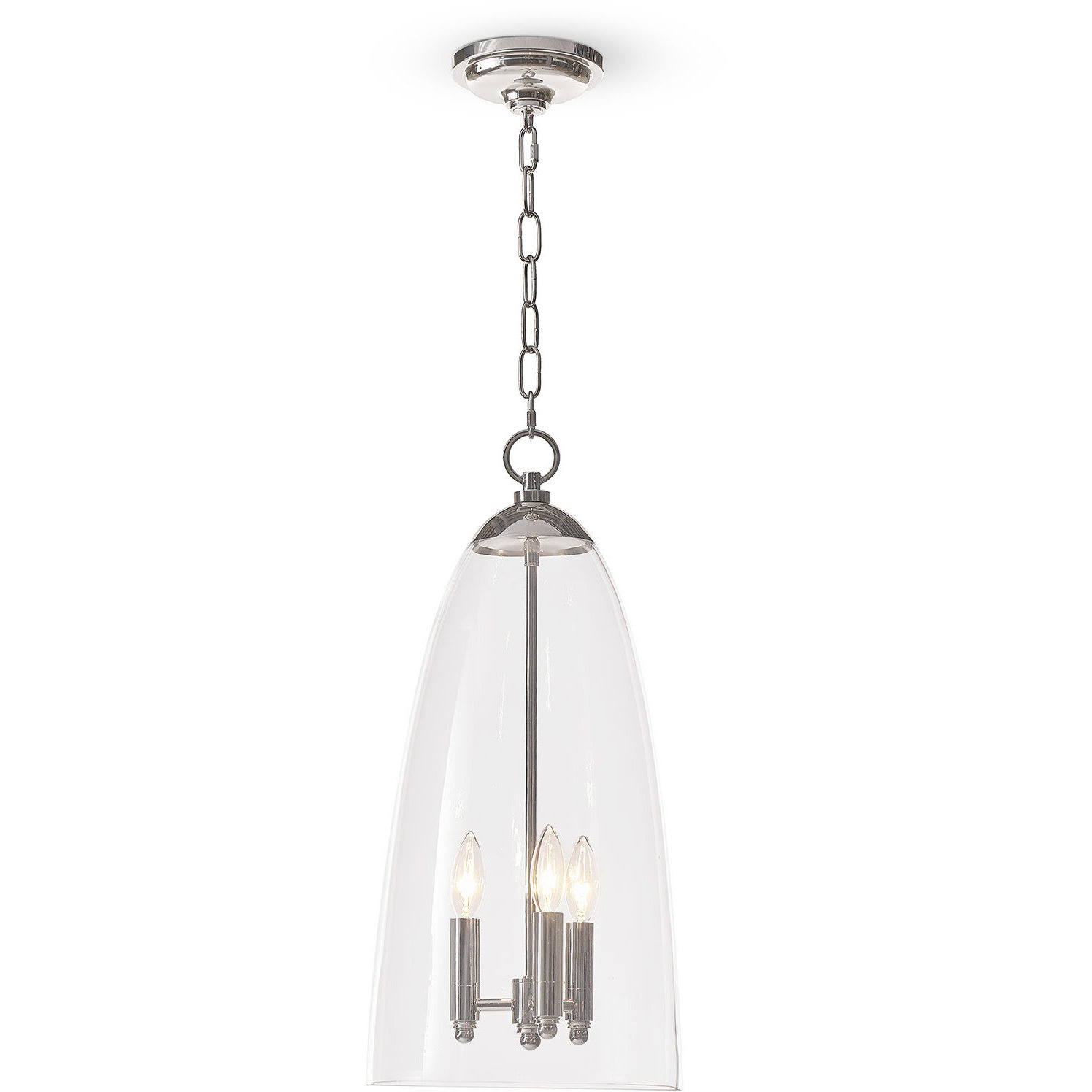 Maiden 3 Light 10.5 inch Polished Nickel Pendant Ceiling Light