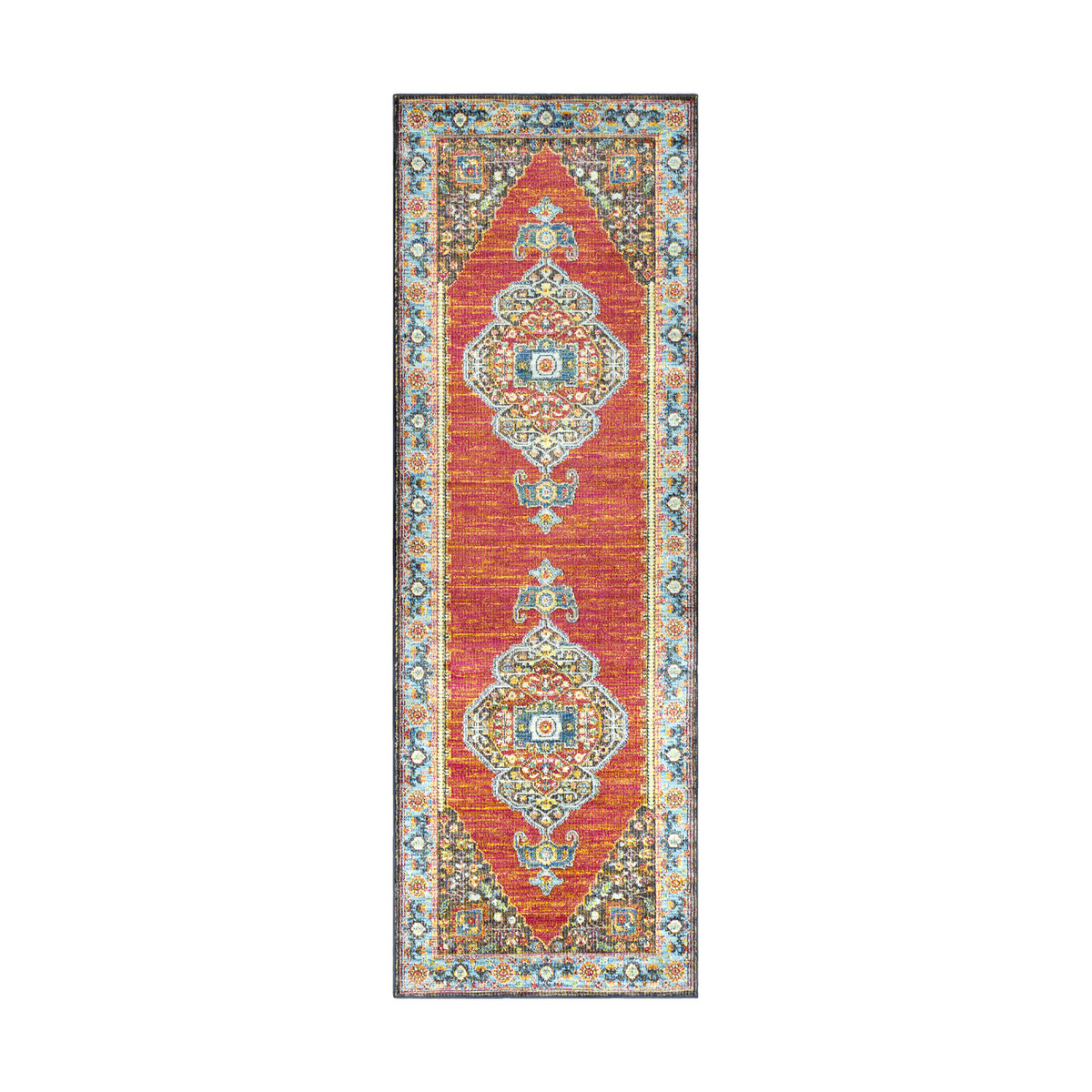 Aura Silk 36 X 24 inch Rose/Bright Pink/Bright Yellow/Camel/Dark Brown Rugs, Rectangle