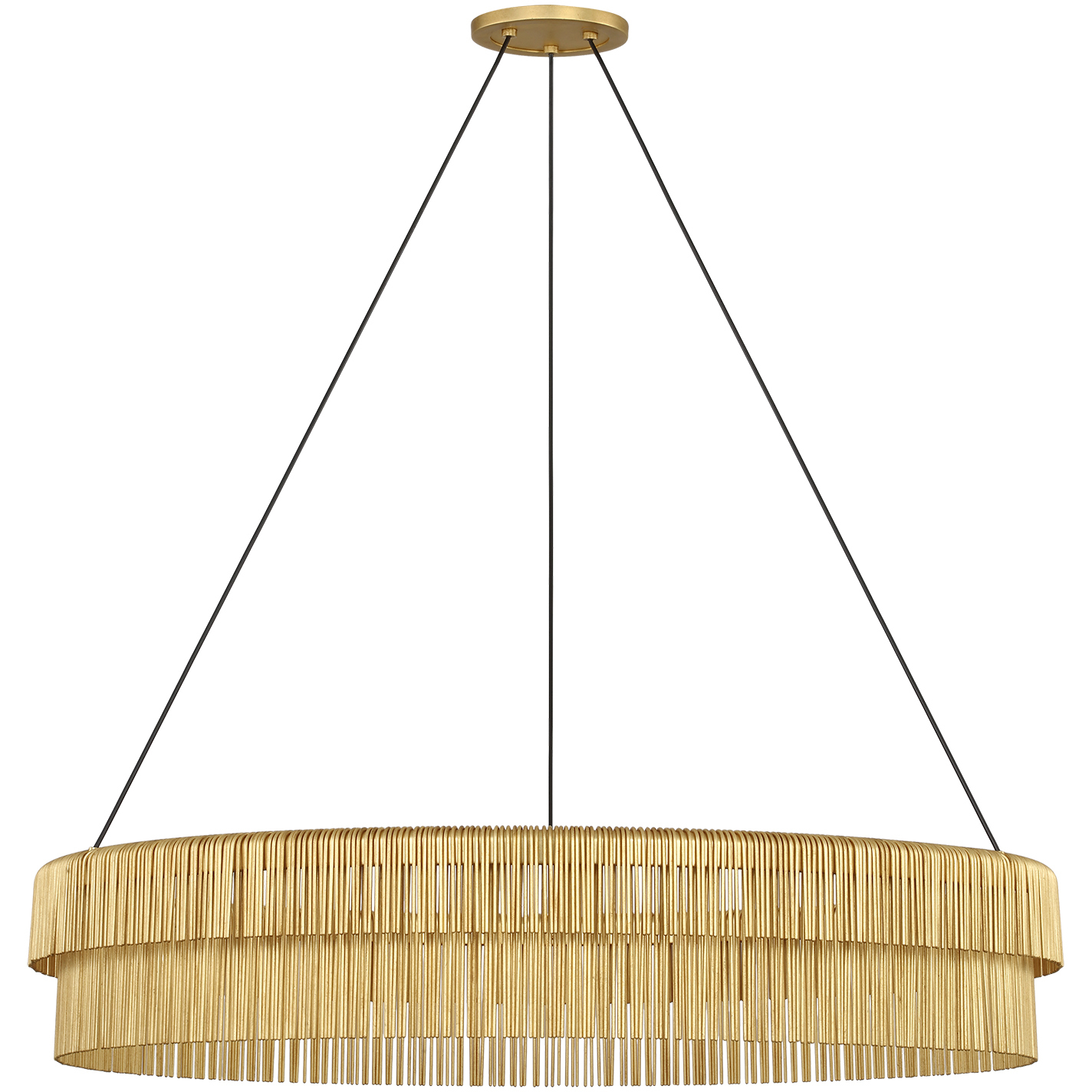 Kelly Wearstler Differo LED 33.75 inch Gild Layered Ring Chandelier Ceiling Light
