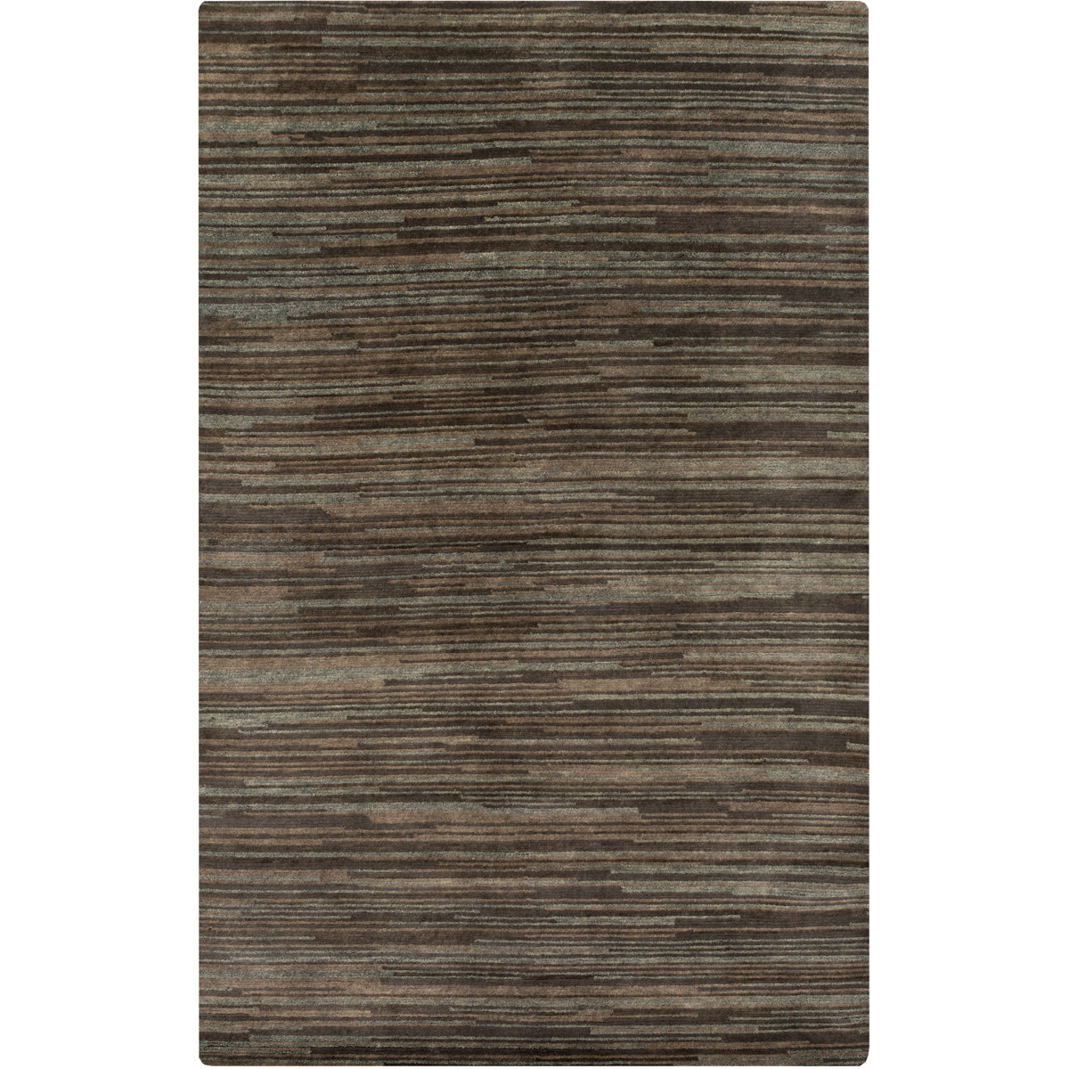 Gradience 96 X 60 inch Charcoal, Medium Gray, Camel Rug