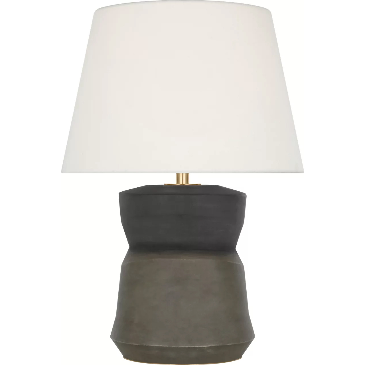 Sean Lavin 1953 25.5 inch 9 watt Smoke on Goldenrod Geometric Form Table Lamp Portable Light