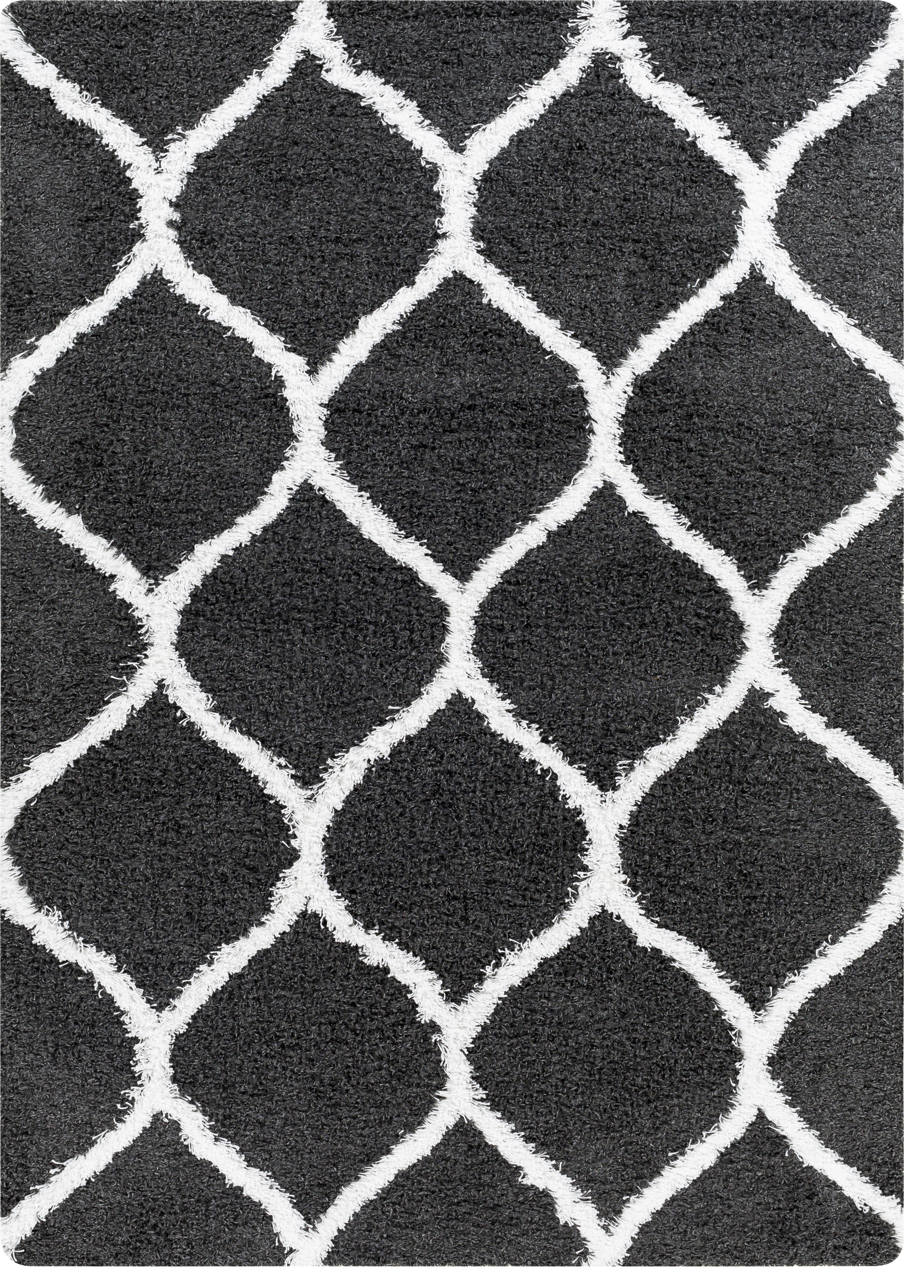 Urban Shag 87 X 63 inch Black Rug, Rectangle