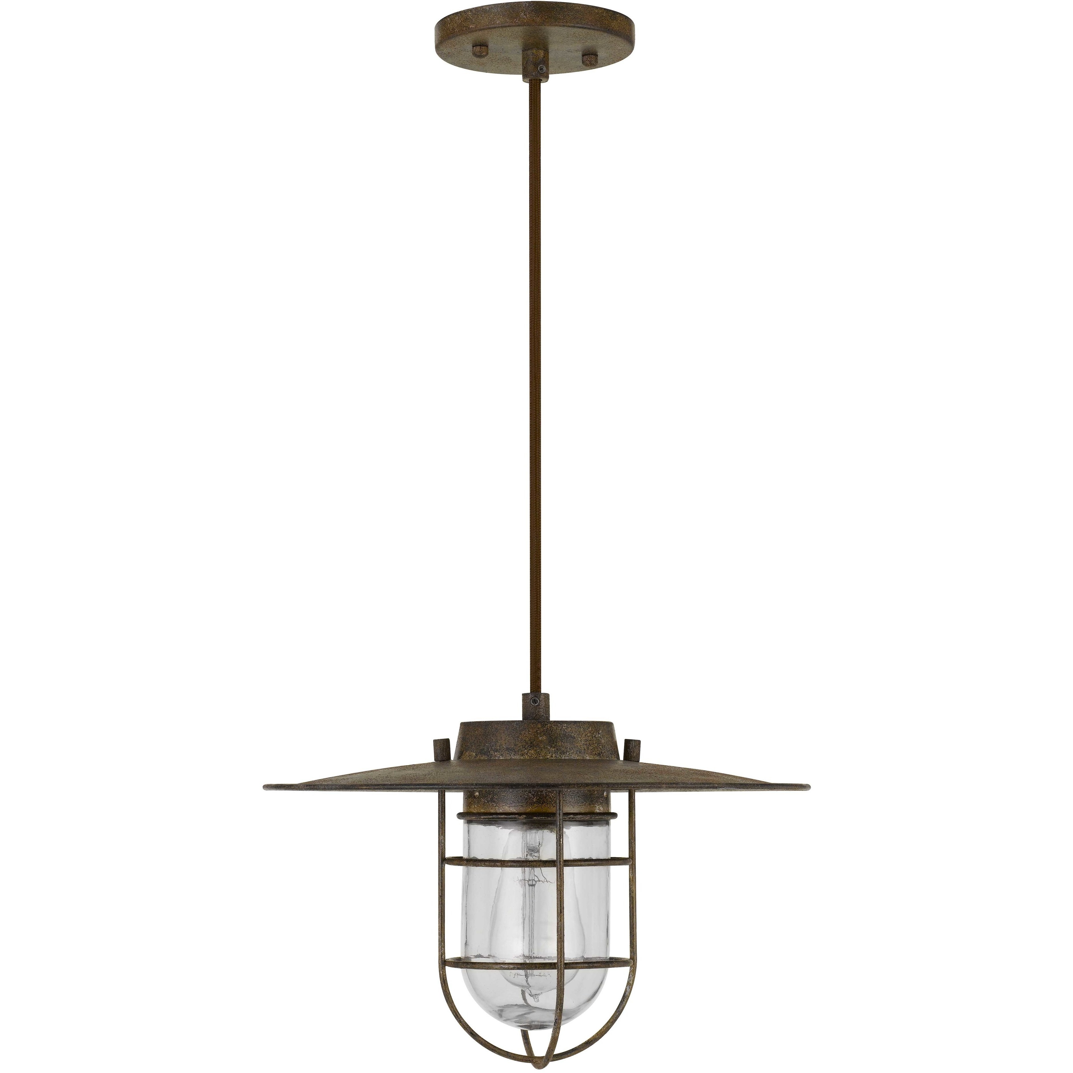 Owenton 1 Light 12.75 inch Rust Pendant Ceiling Light