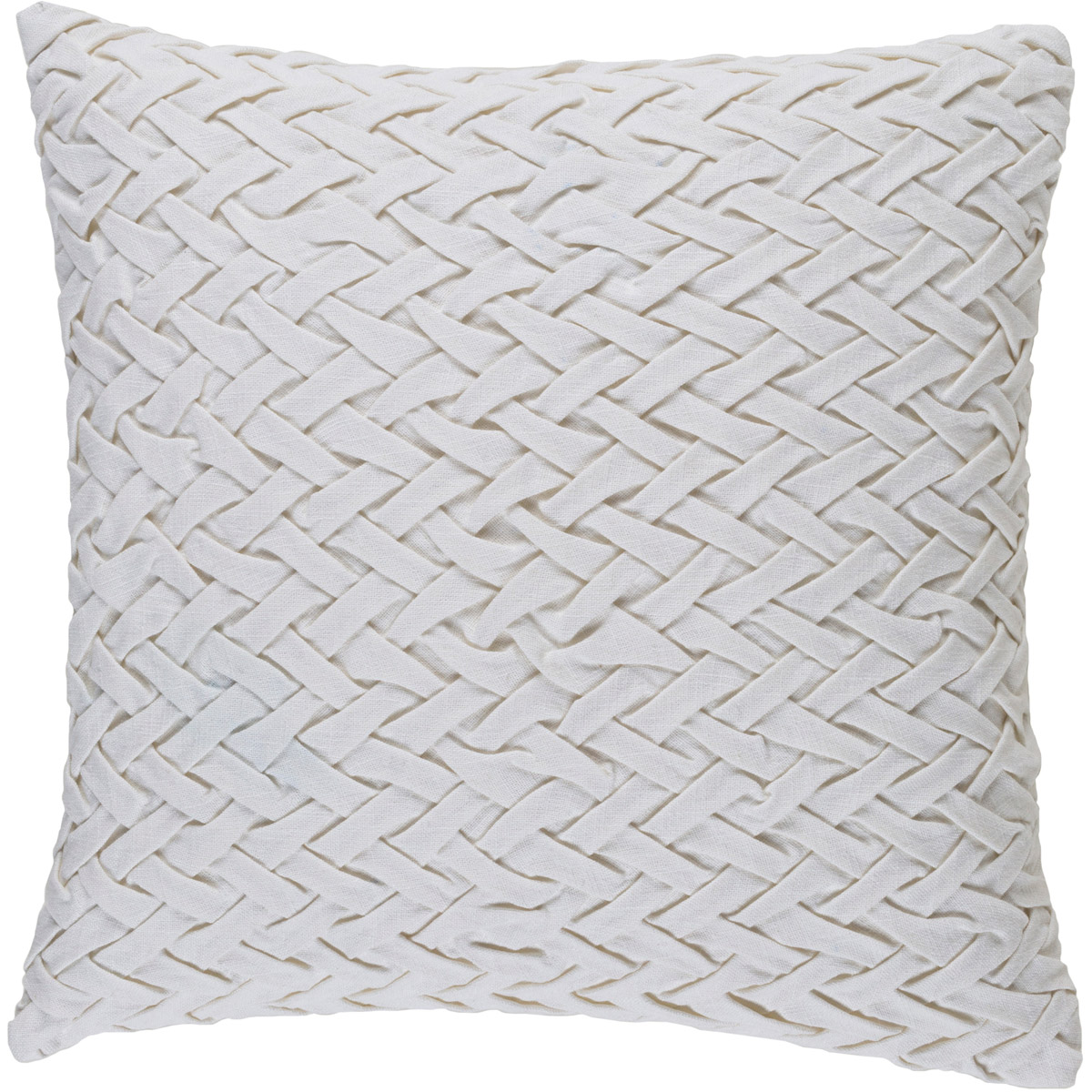 Facade 18 X 18 inch White Throw Pillow