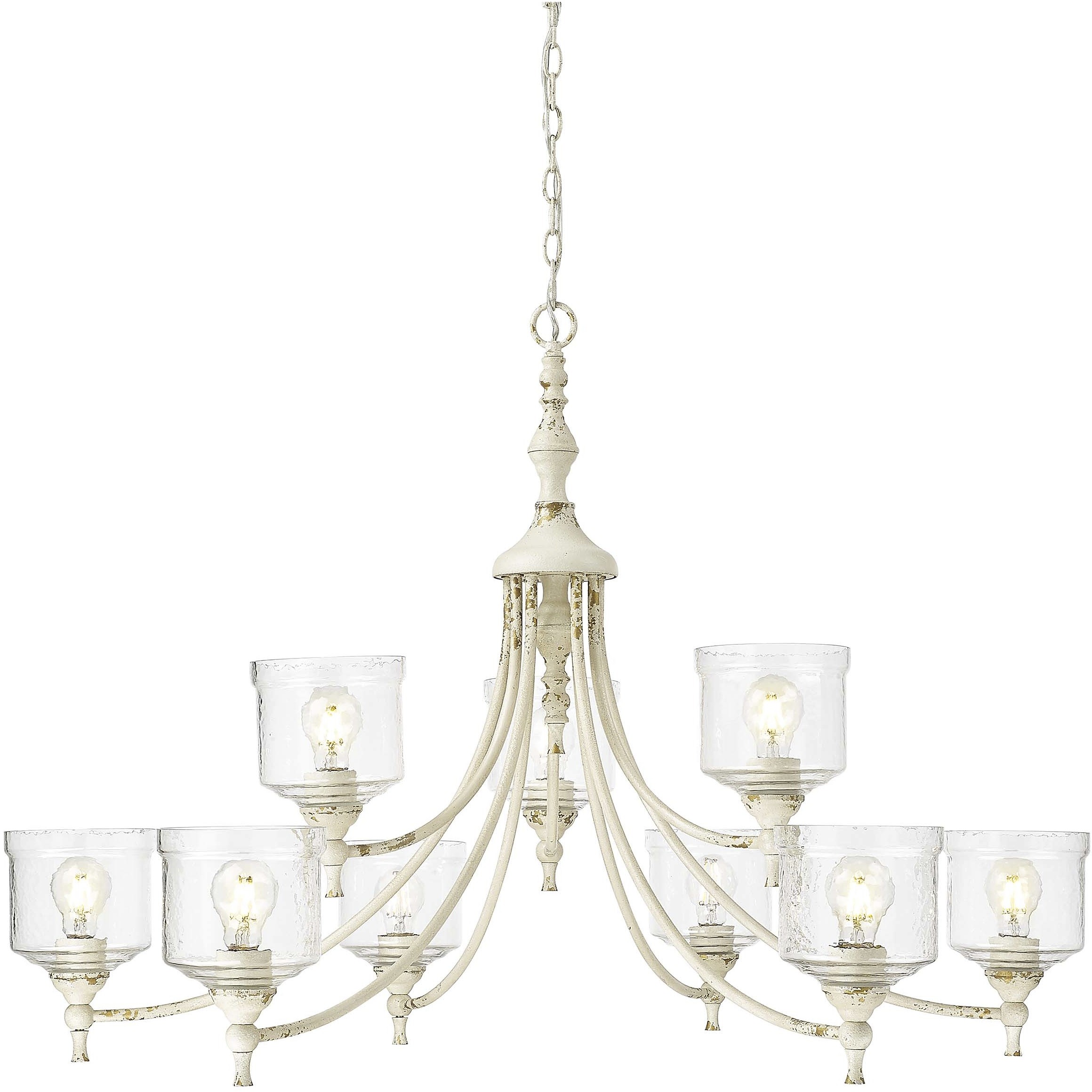 Keating 9 Light 44 inch Antique Ivory Chandelier Ceiling Light