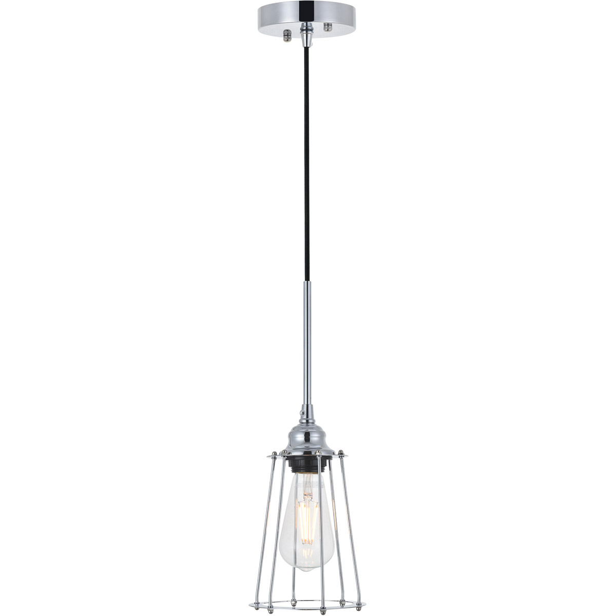 Auspice 1 Light 5.3 inch Chrome Pendant Ceiling Light