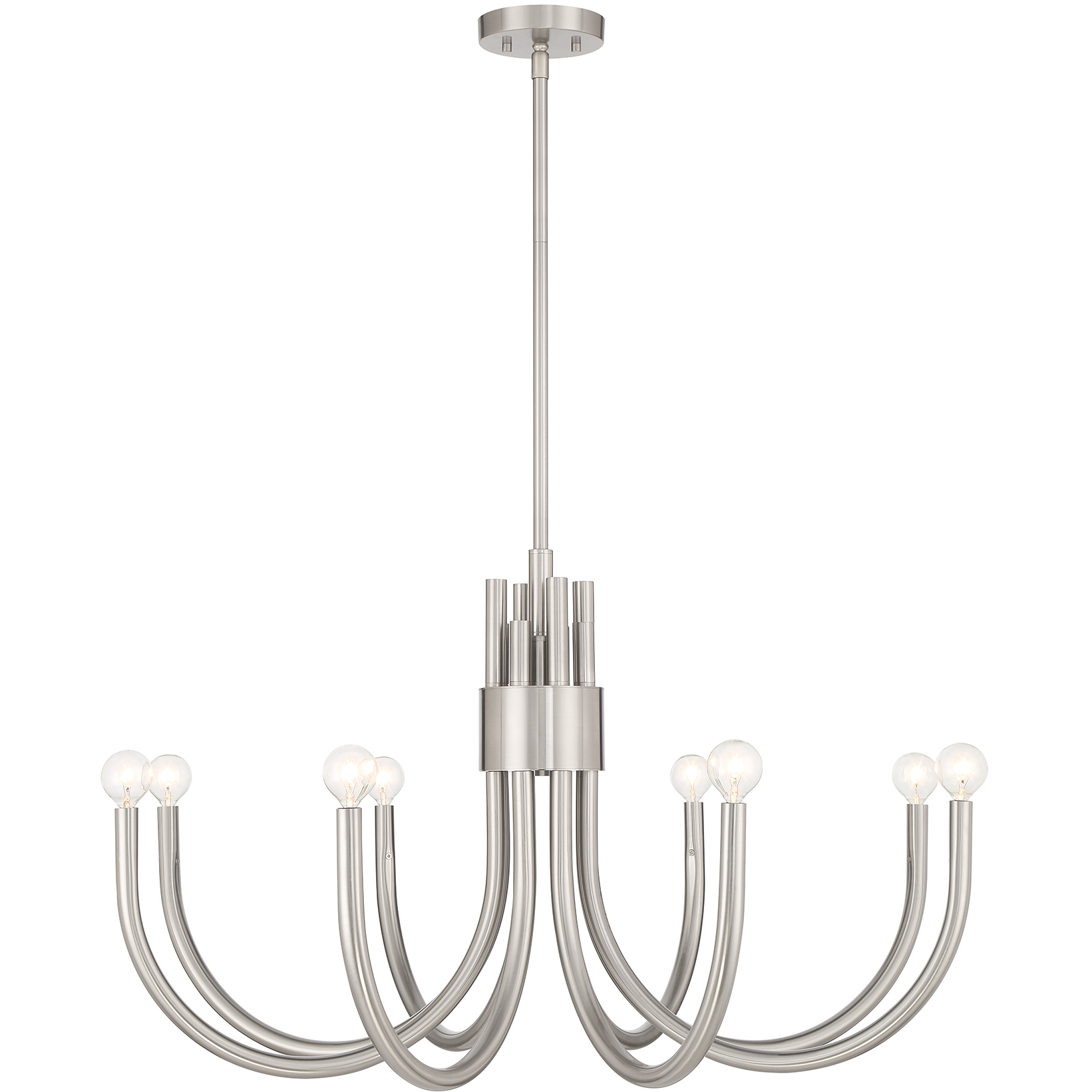 Sorrento 8 Light 34 inch Satin Nickel Chandelier Ceiling Light, Essentials