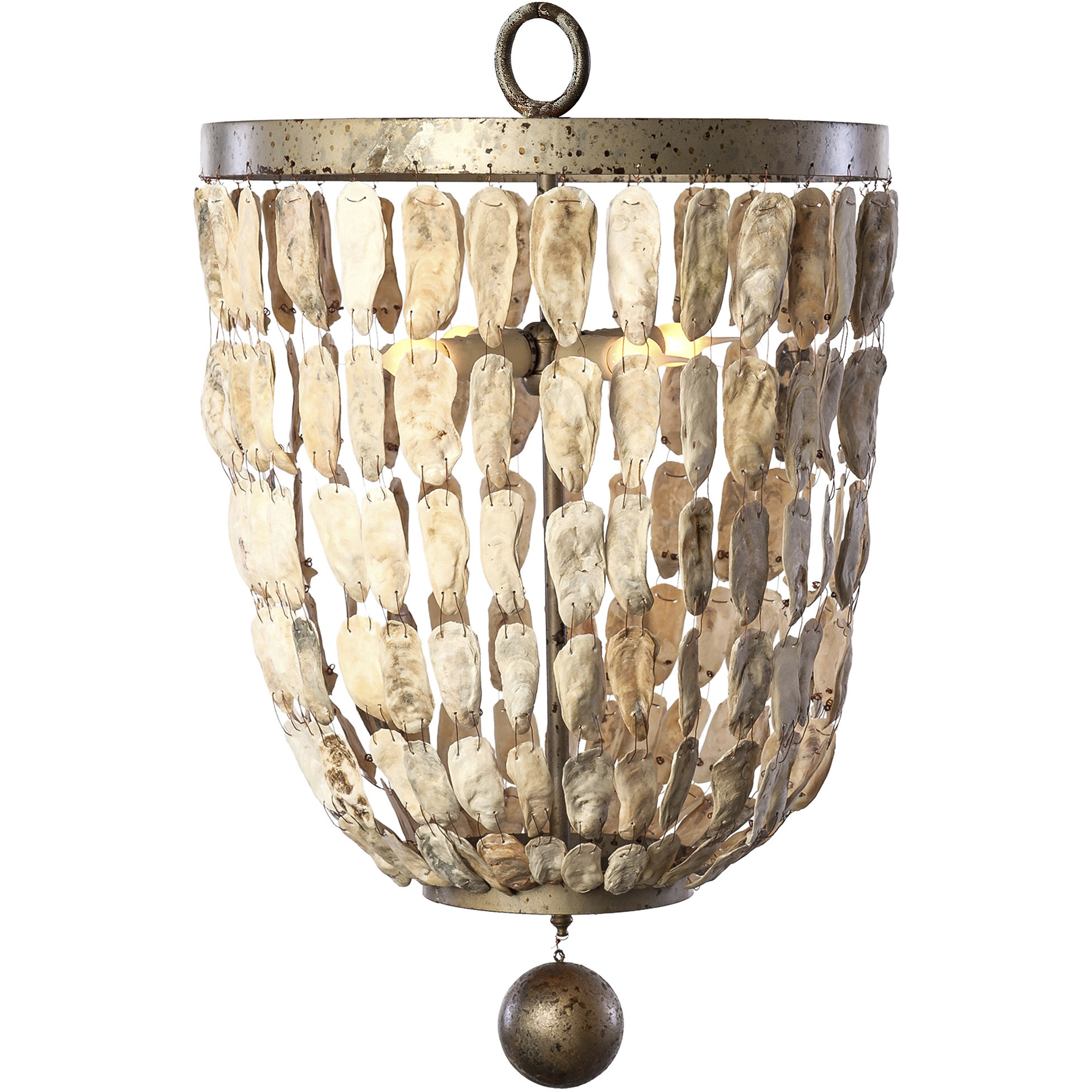 Lowcountry 3 Light Antique Platinum Pendant Ceiling Light
