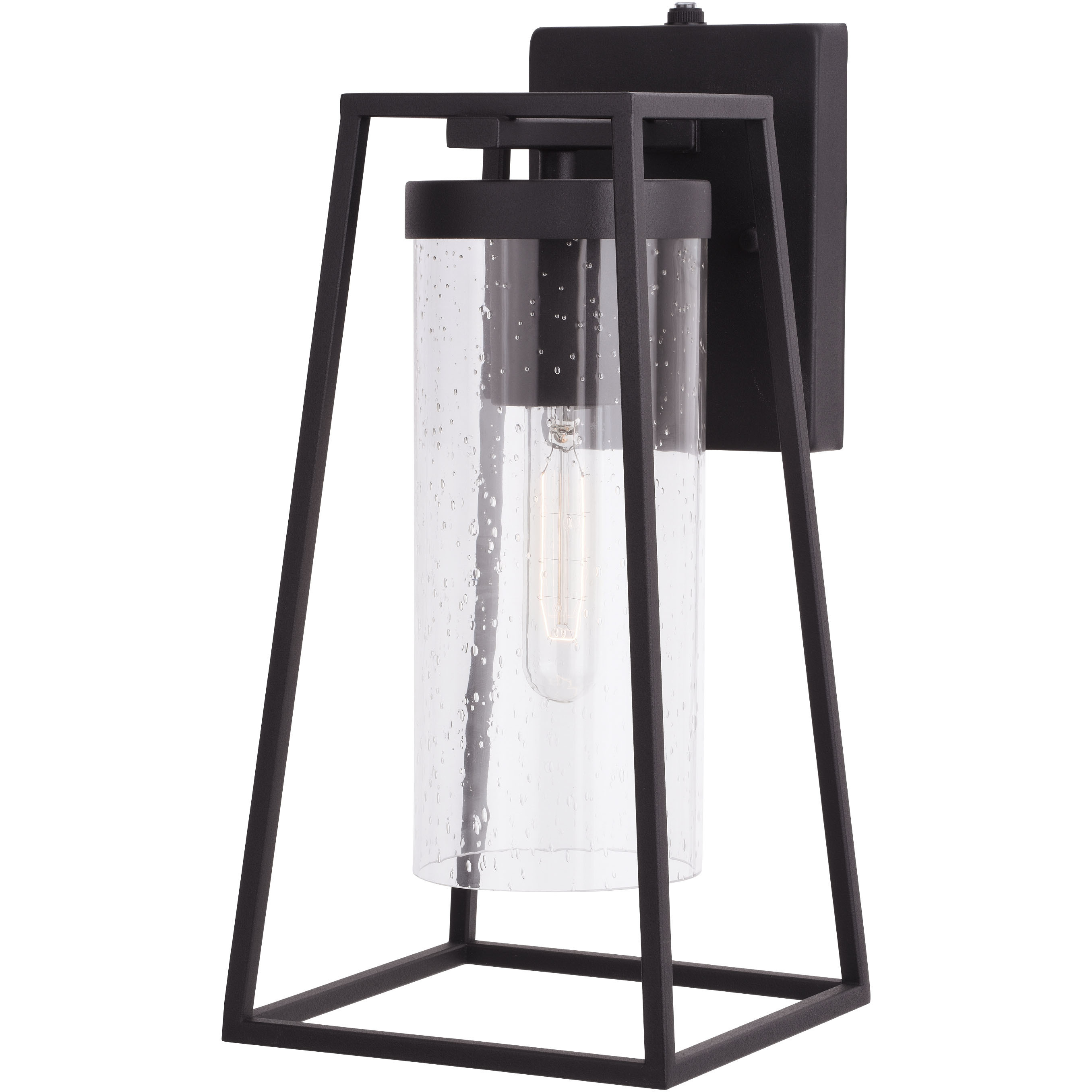 Nash LED 13.75 inch Textured Black Outdoor Wall