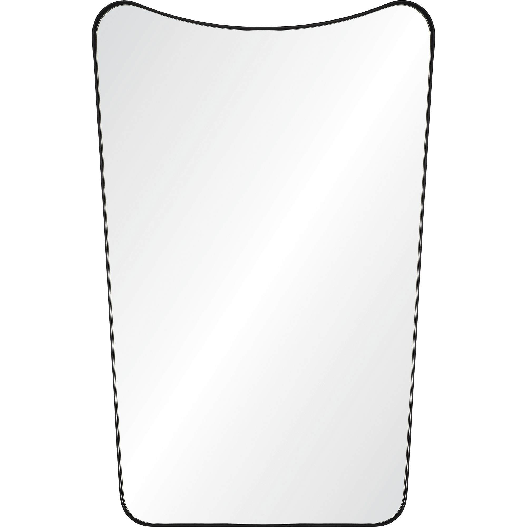 Nashua 36 X 24 inch Matte Black and Clear Mirror