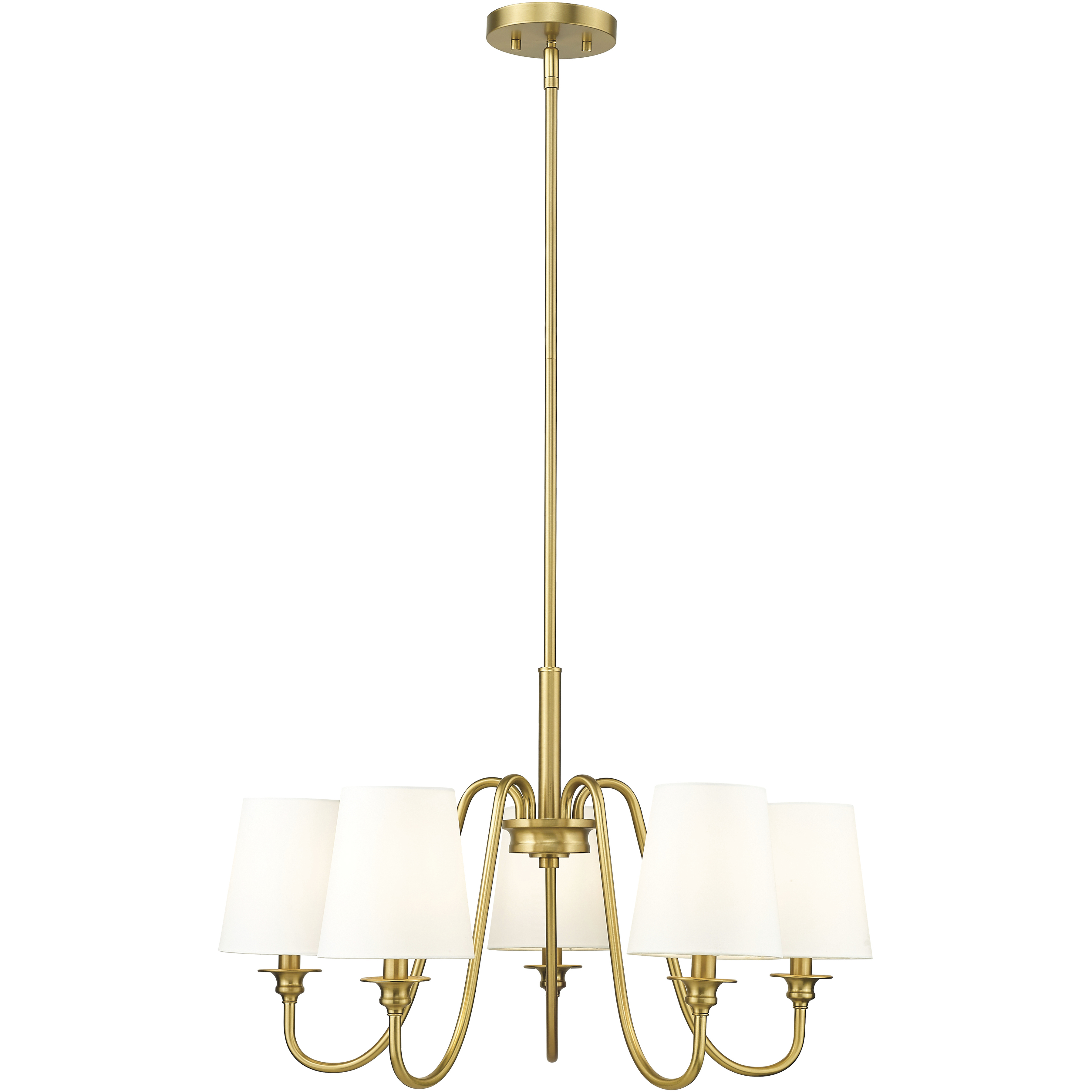 Gianna 5 Light 26 inch Modern Gold Chandelier Ceiling Light
