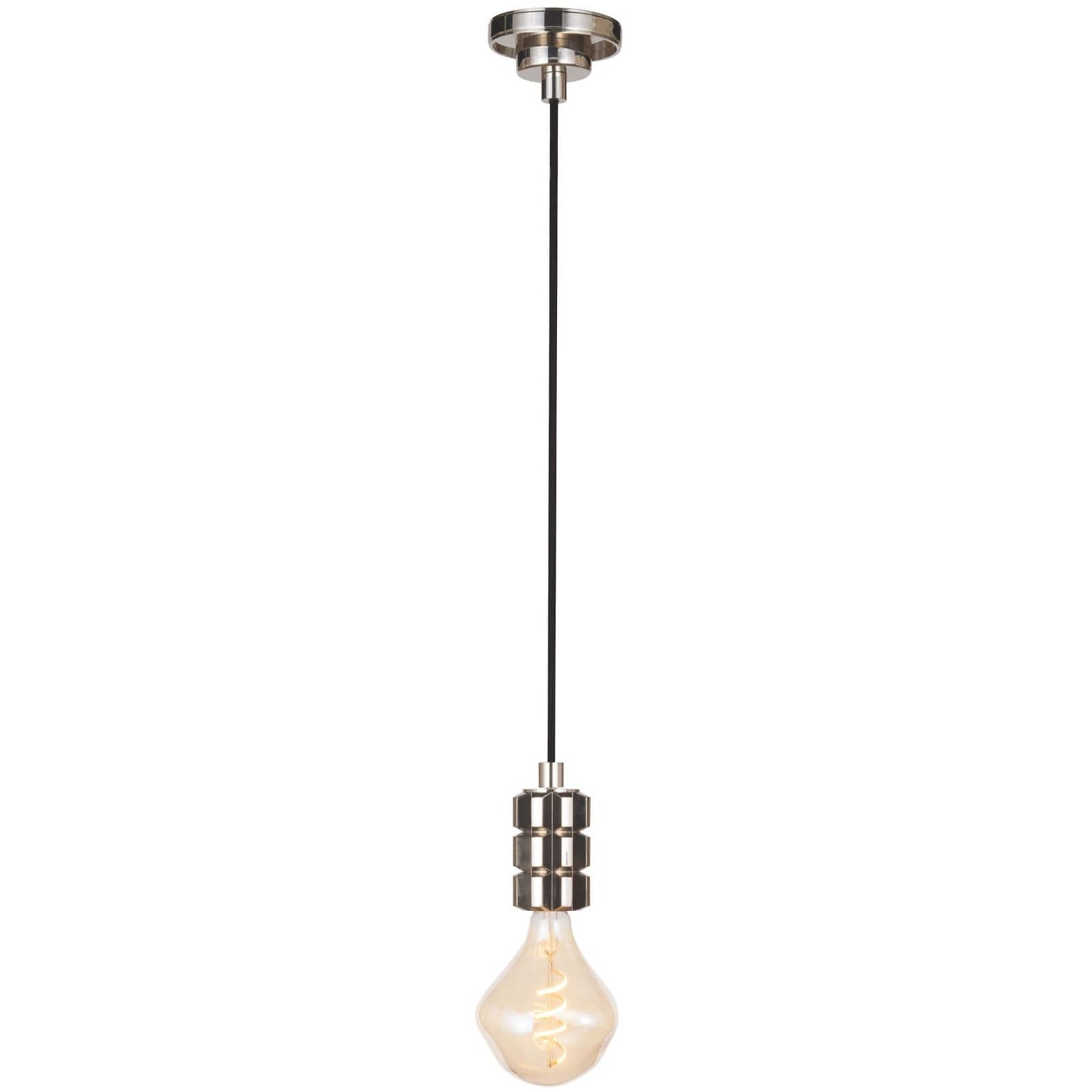 Clive 1 Light 3 inch Polished Nickel Pendant Ceiling Light