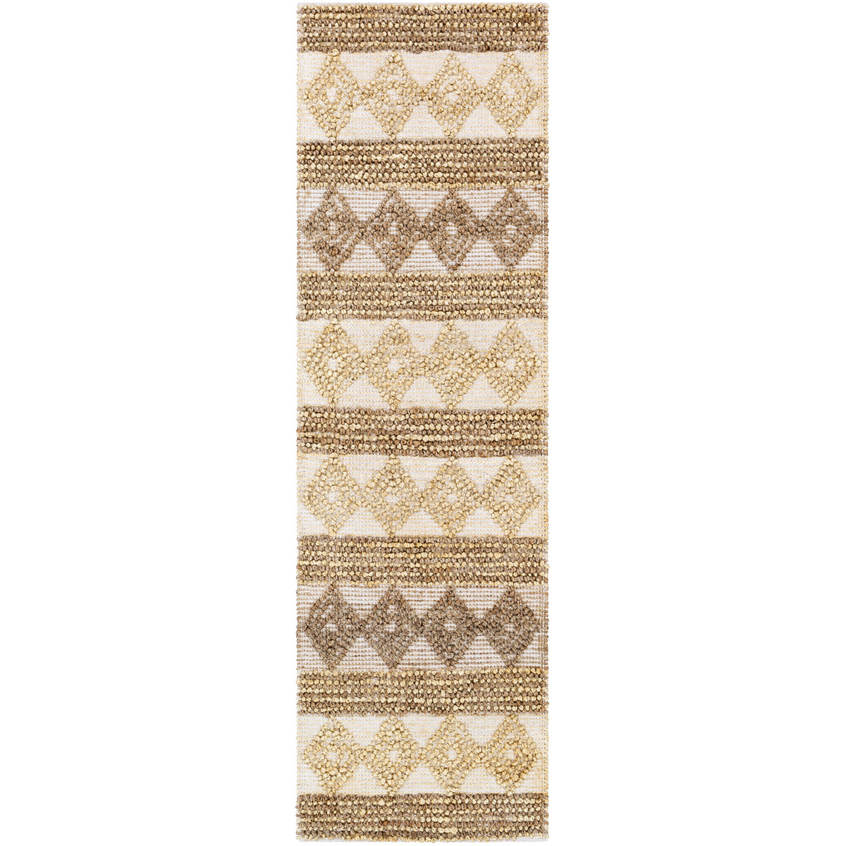 Farmhouse Naturals 96 X 30 inch Camel/Khaki/Butter Rugs