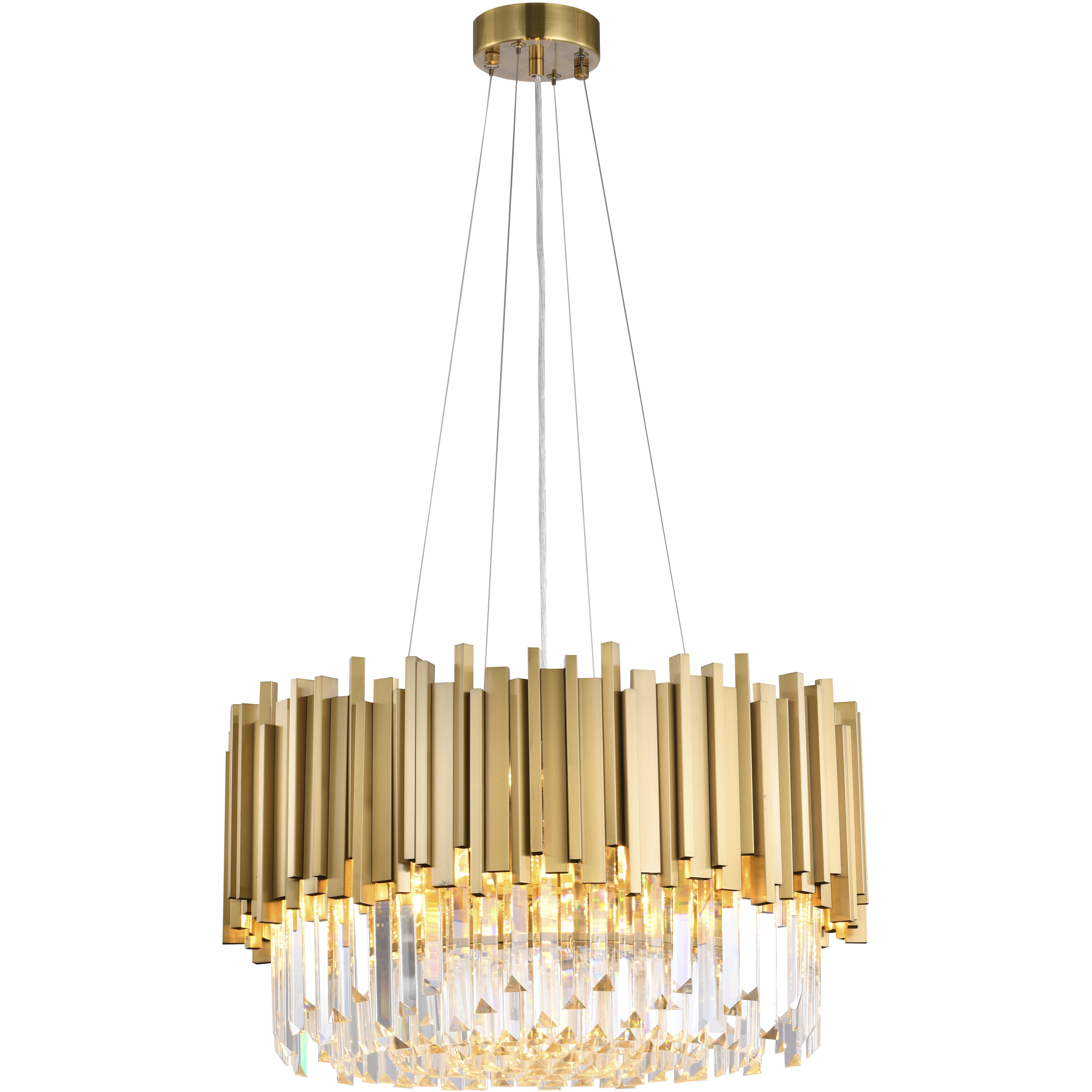 Canada 8 Light 22 inch Gold Chandelier Ceiling Light