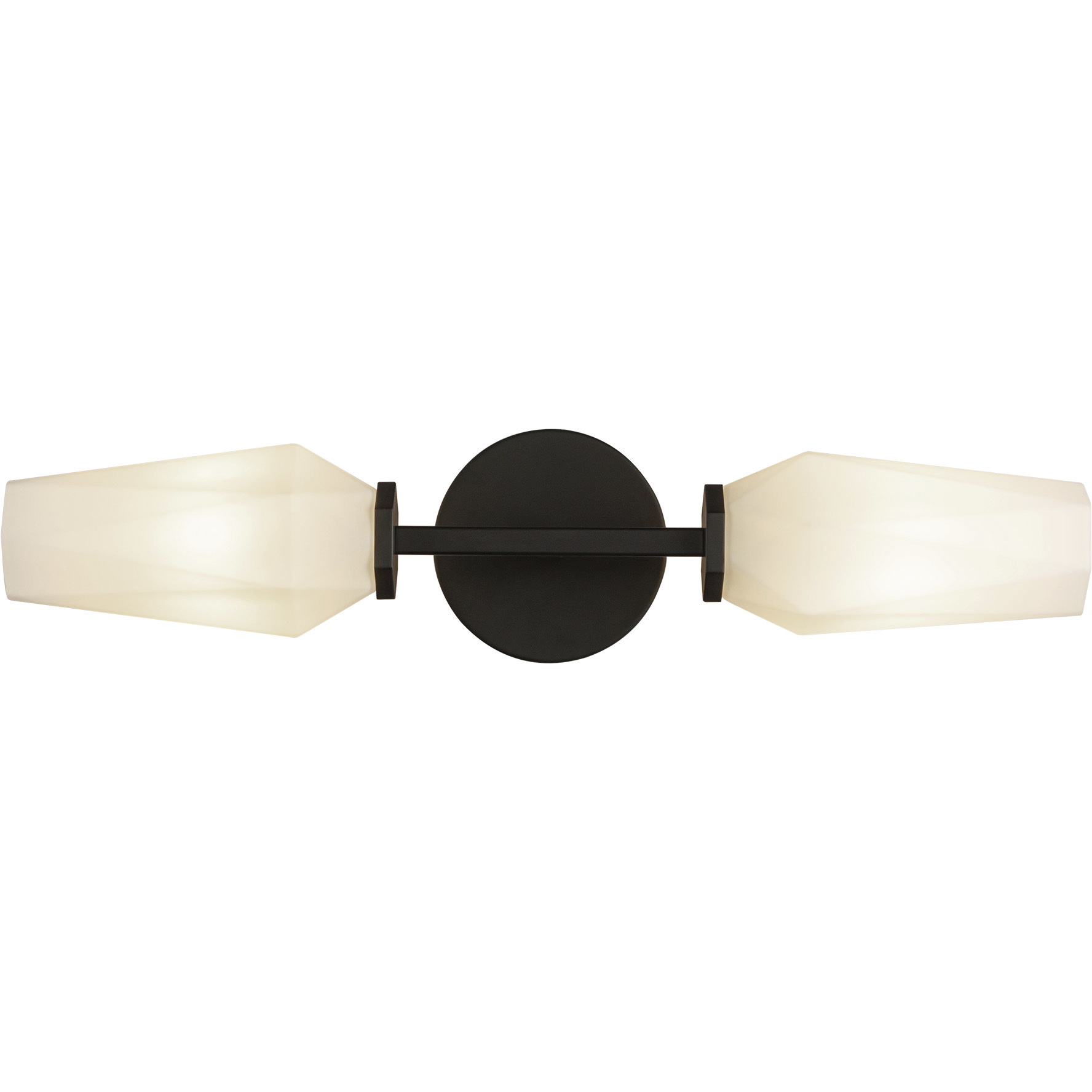 Alora Mood Krysta 2 Light 3.75 inch Matte Black Wall/Vanity Light Wall Light