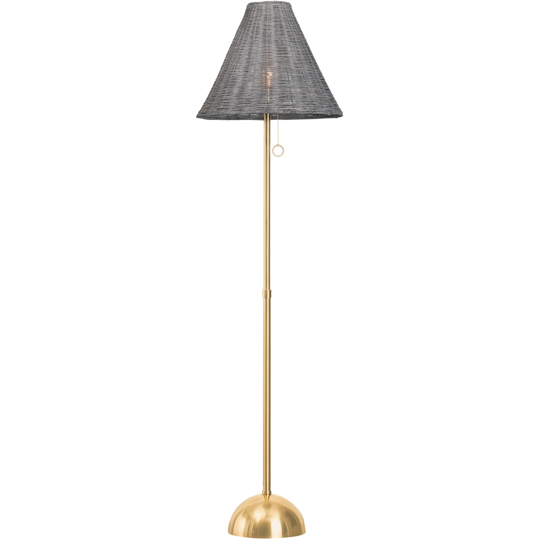 Destiny 66.5 inch 25.00 watt Aged Brass Floor Lamp Portable Light