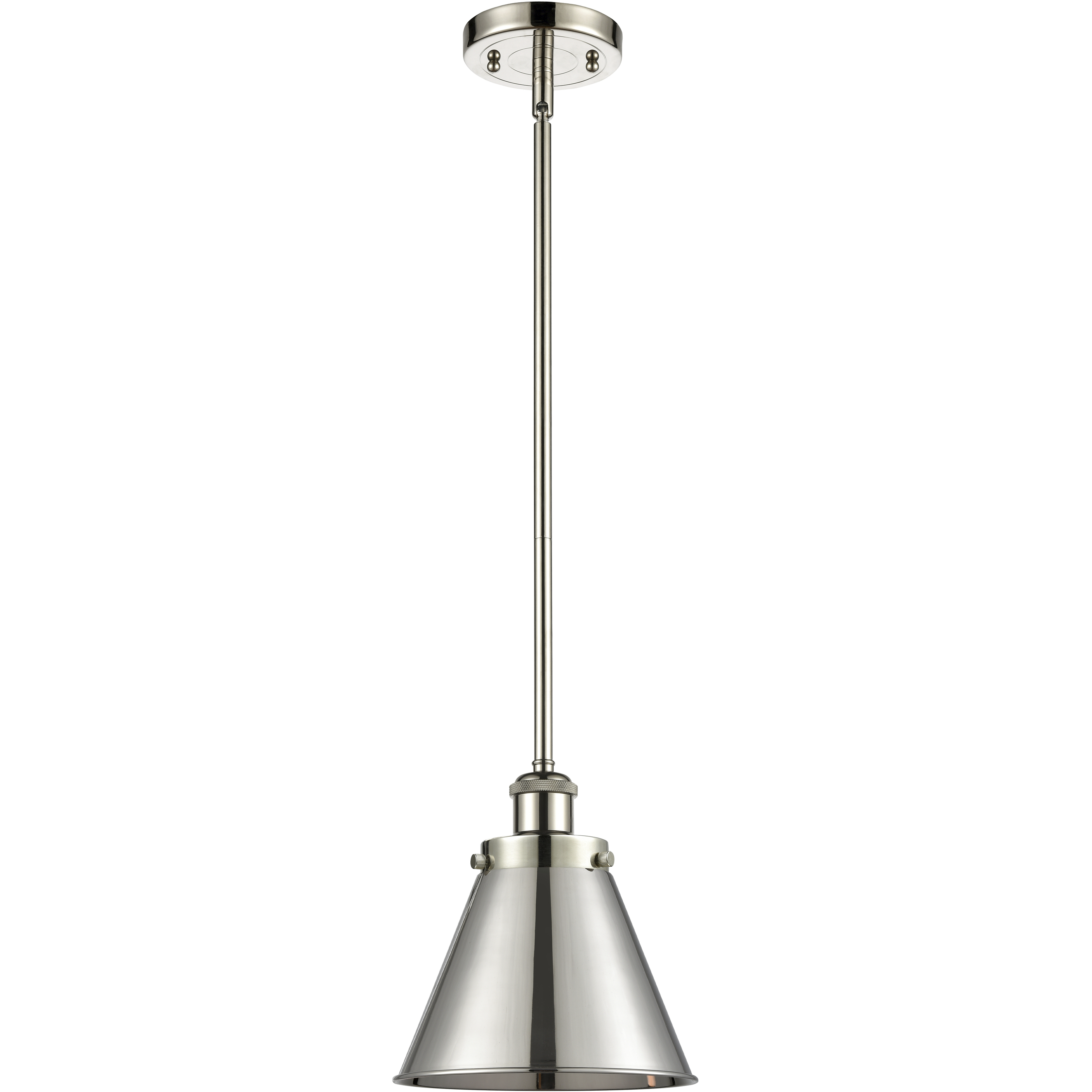 Ballston Appalachian 1 Light 7 inch Polished Nickel Pendant Ceiling Light