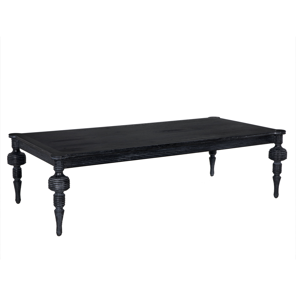 Stockholm 65 X 32 inch Cinder Black Coffee Table