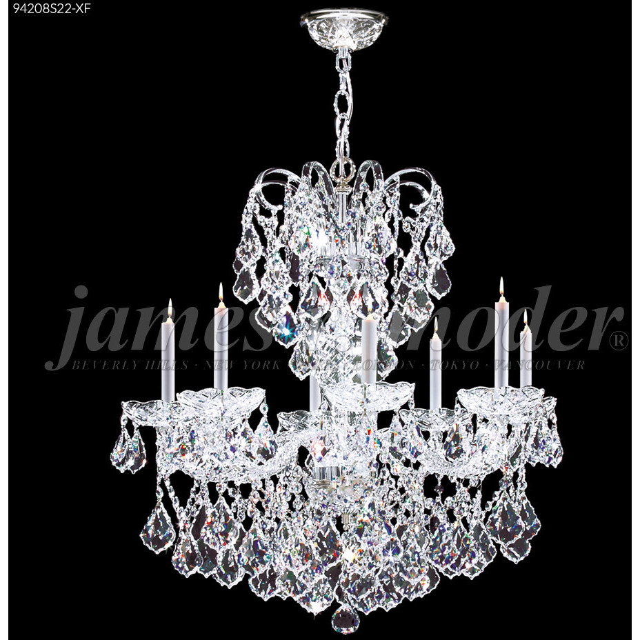 Vienna 8 Light 26 inch Silver Chandelier Ceiling Light