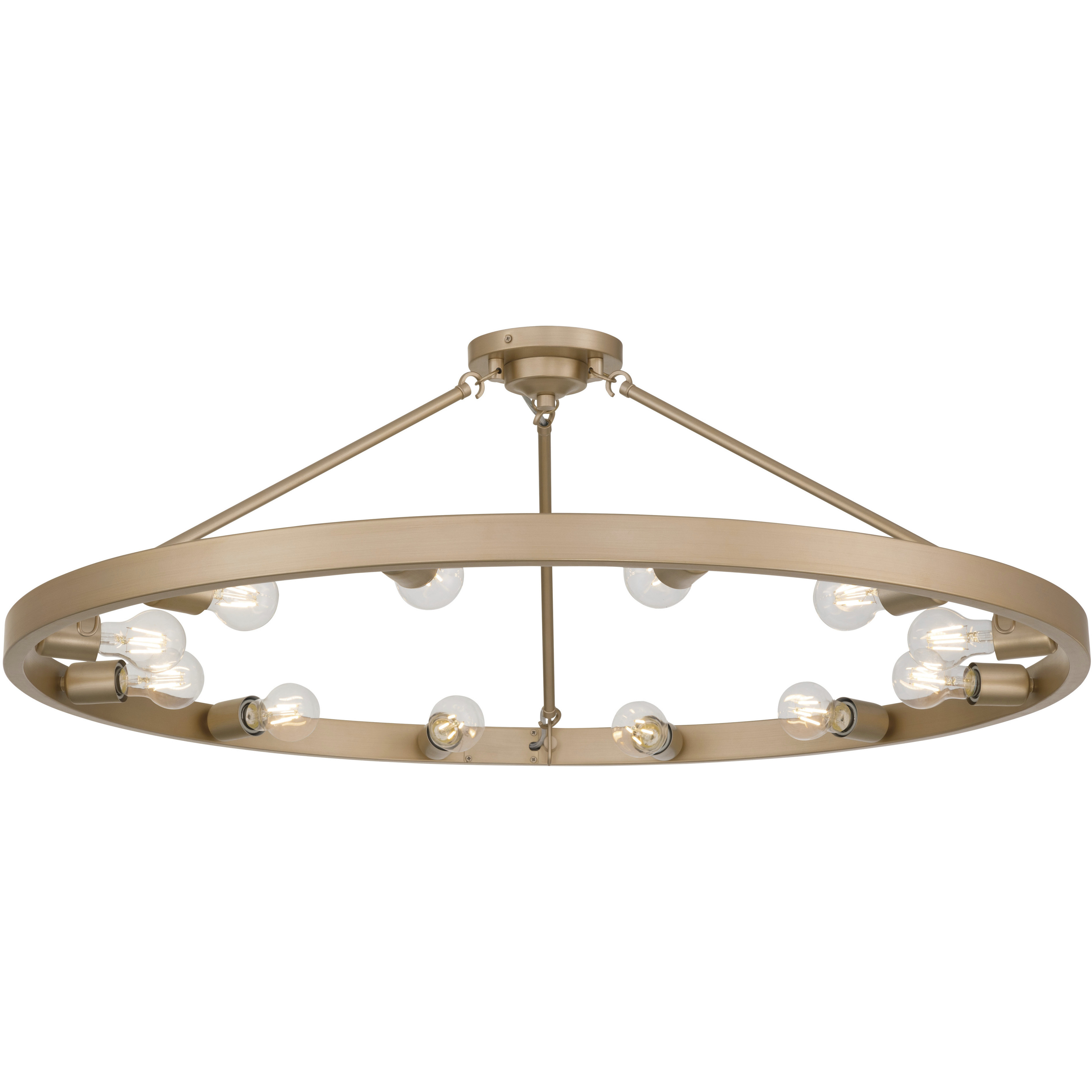Castile 12 Light 40 inch French Gold Semi-Flush Mount Ceiling Light