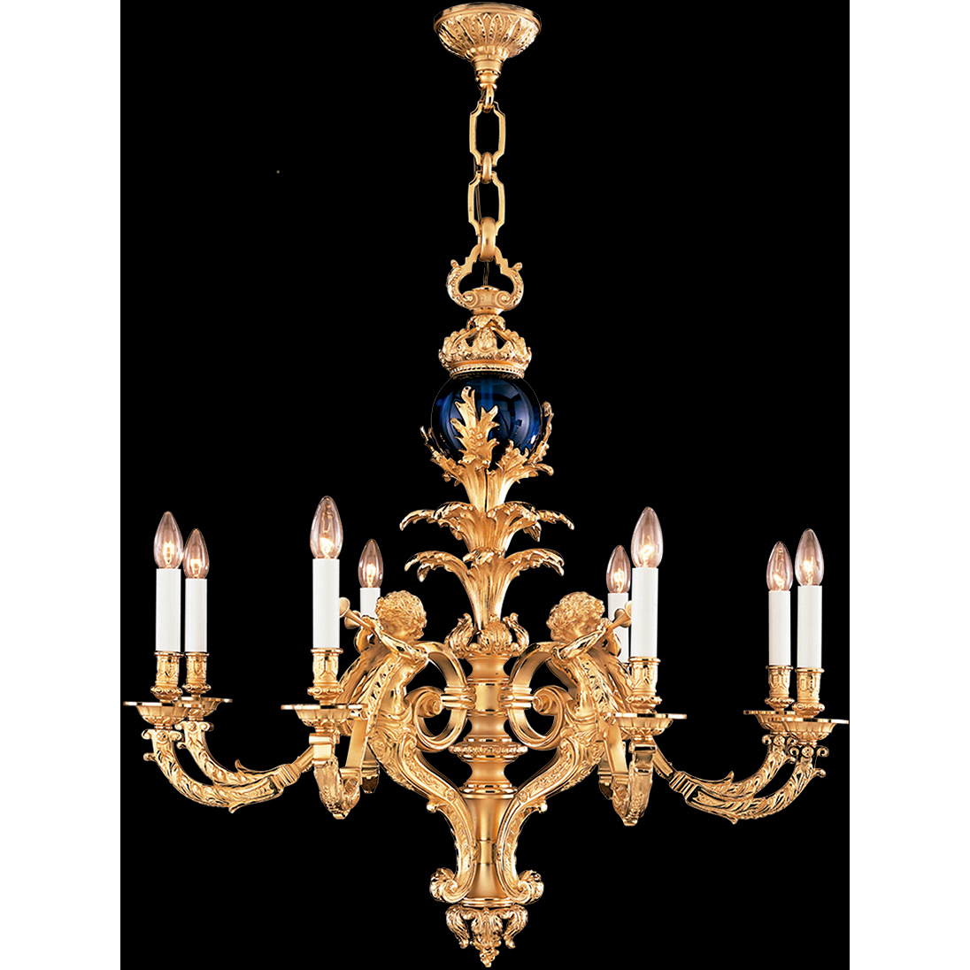 Mariner Luxury LED 35.43 inch Antique Gold Plated Chandelier Ceiling Light