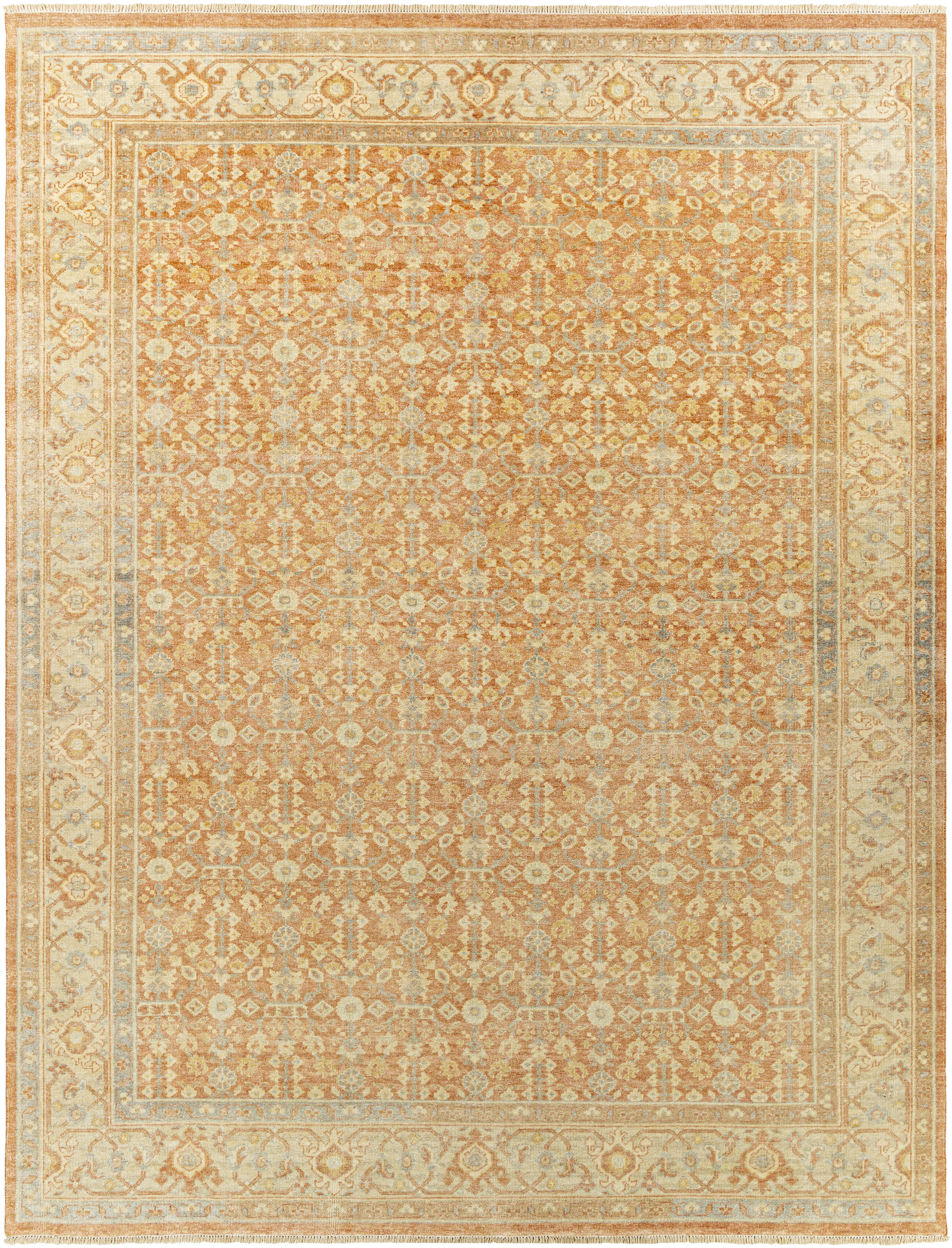 Hamadan 144 X 108 inch Brown Rug, Rectangle