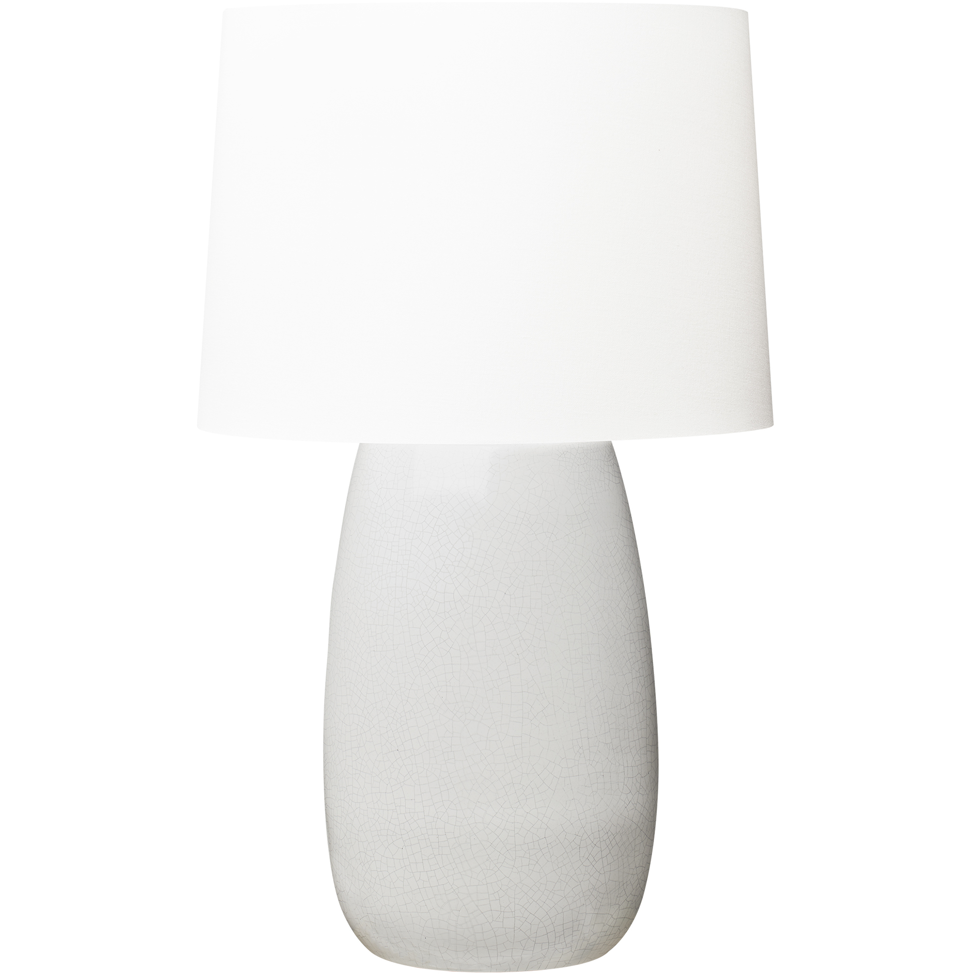 Barbara Barry Roma 30 inch 9 watt White Crackle Table Lamp Portable Light
