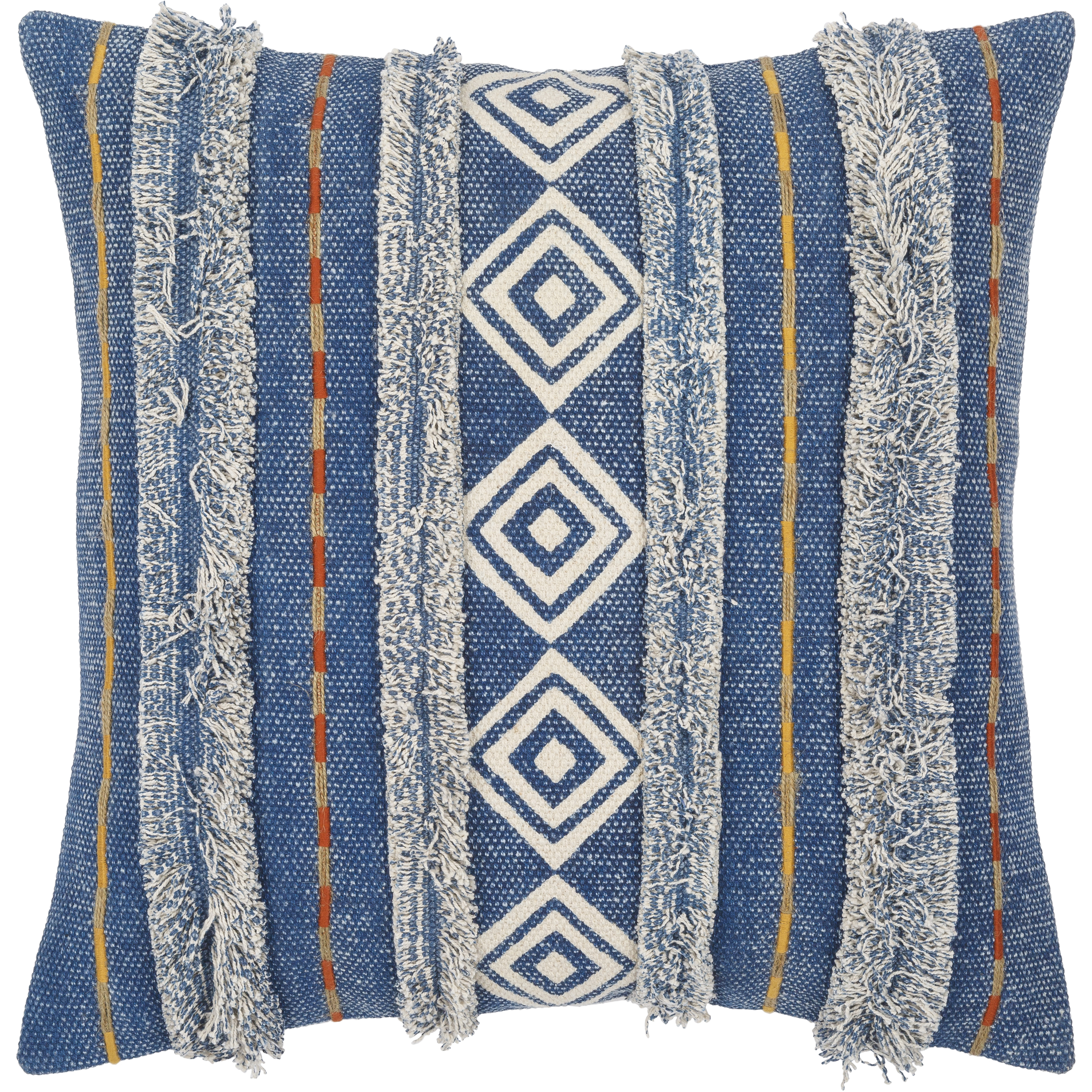 Ashbury 20 inch Dark Blue Pillow Kit in 20 x 20, Square