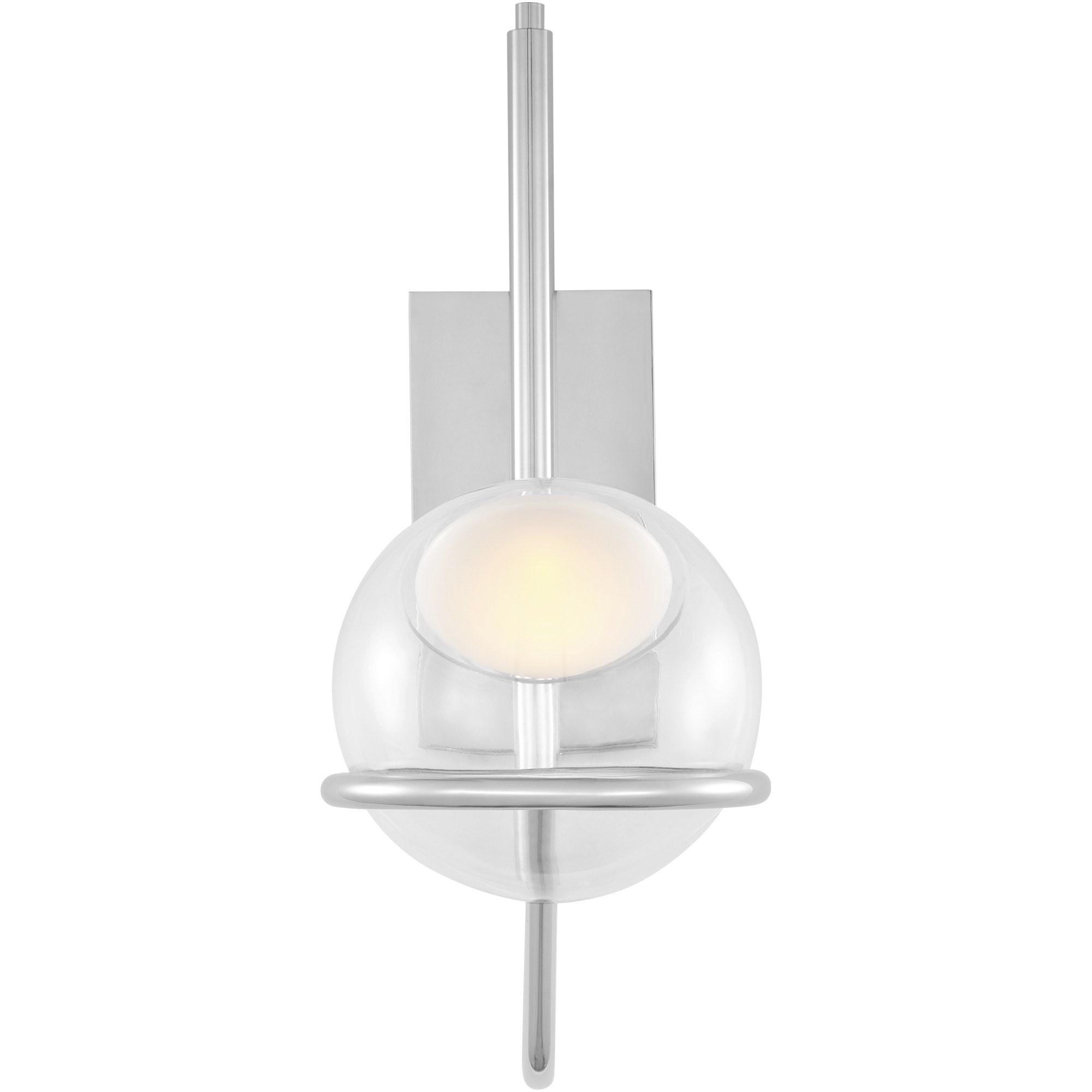 Avroko Crosby LED 13.1 inch Polished Nickel Wall Sconce Wall Light in 120V