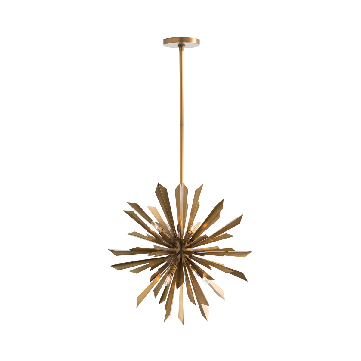 Waldorf 8 Light 24 inch Antique Brass Chandelier Ceiling Light, Small,Round