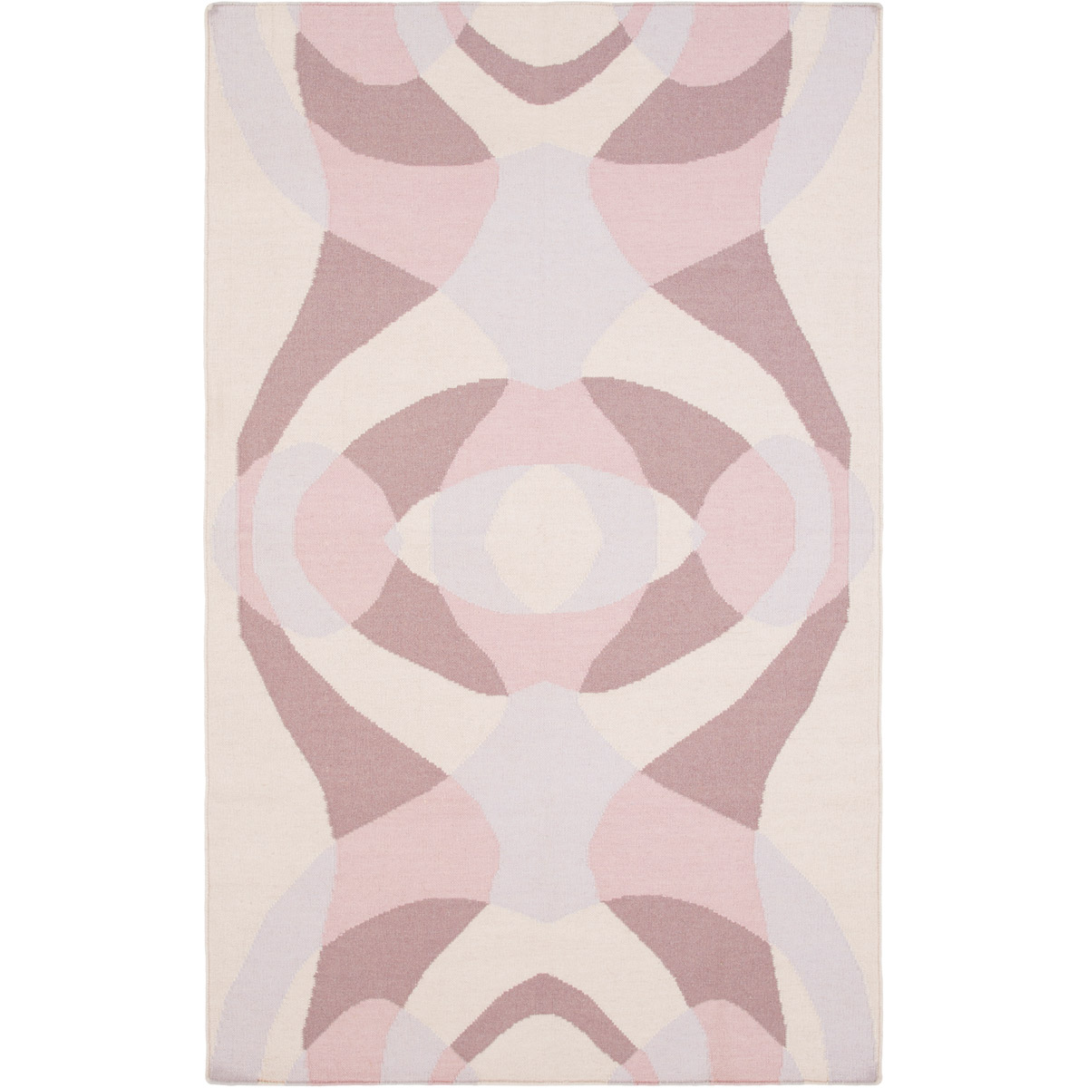 Taurus One 120 X 96 inch Pink and Purple Area Rug, Wool