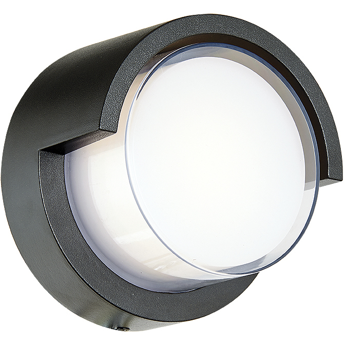 Geo LED 3.9 inch Matte Black Outdoor Wall Light